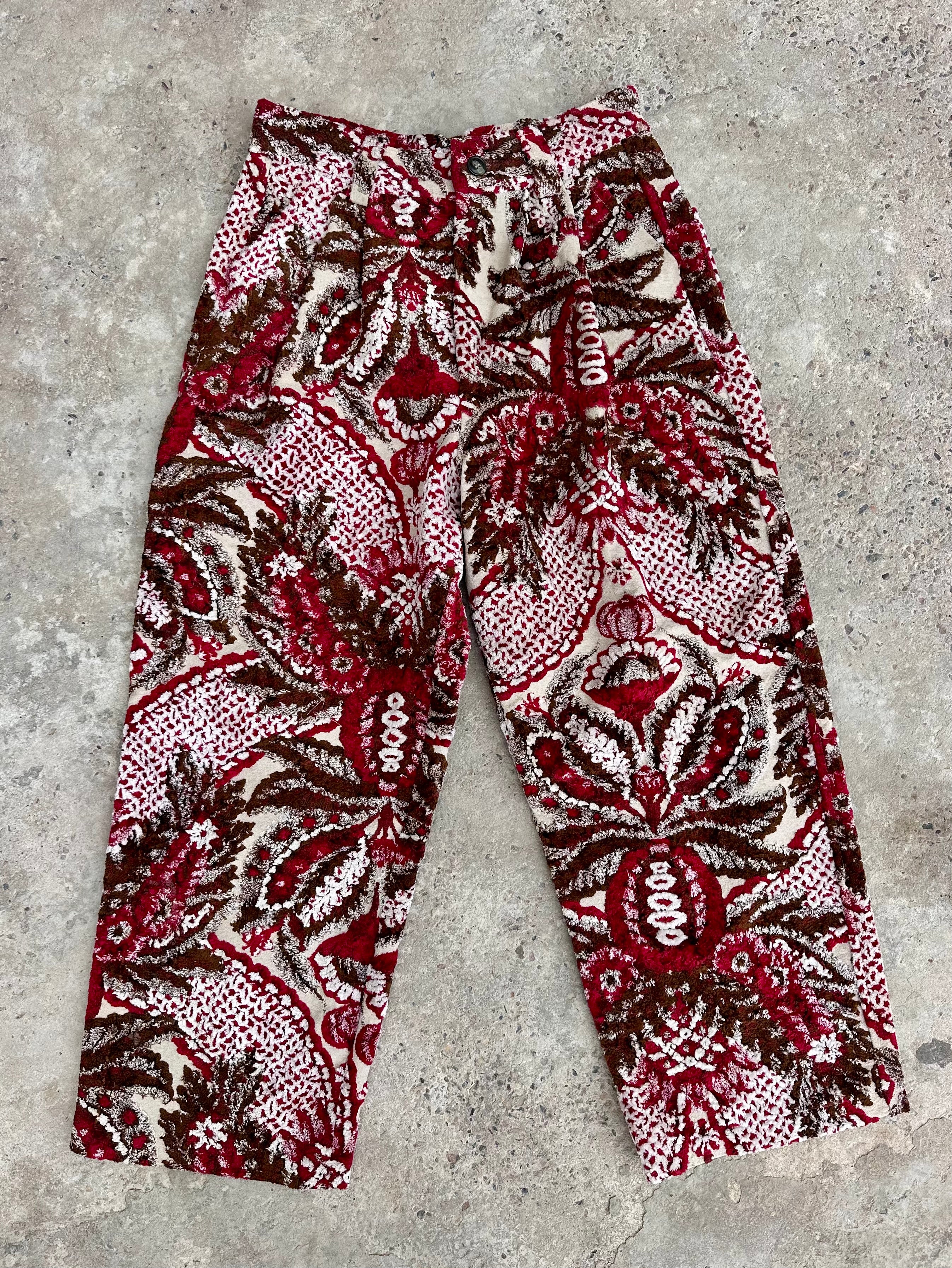 Anouris Original PANT with wide legs Red print “Carpet” UNISEX