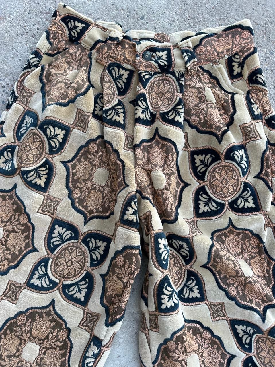 Anouris Original SHORT with wide legs light Brown print “Carpet” UNISEX