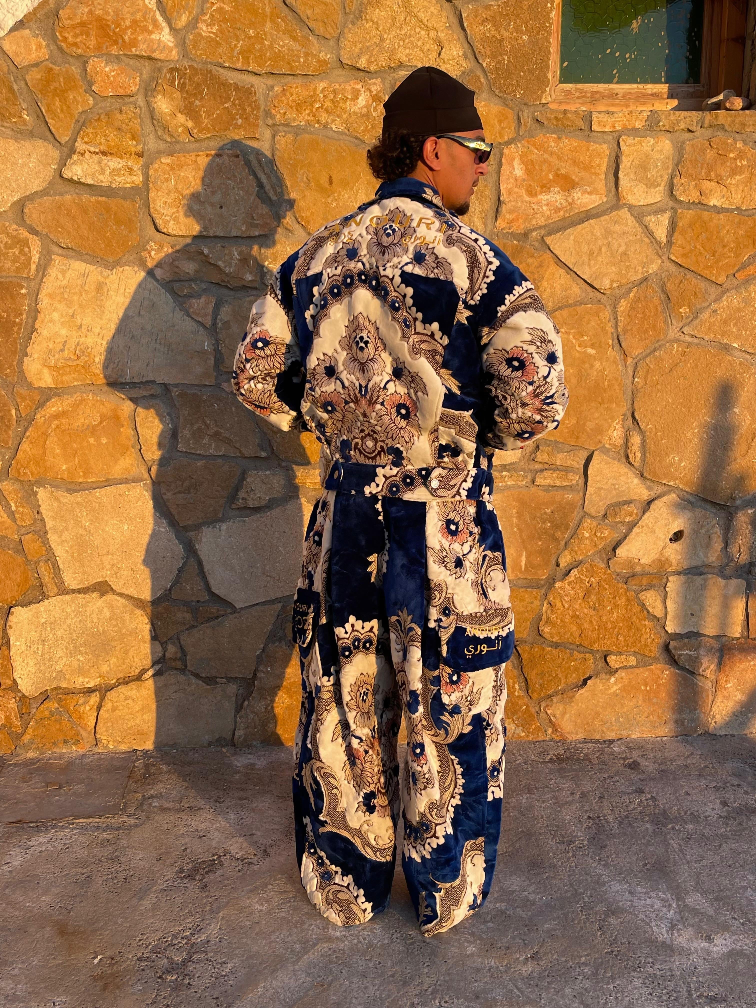 Moroccan hand made unique red Carpet set UNISEX