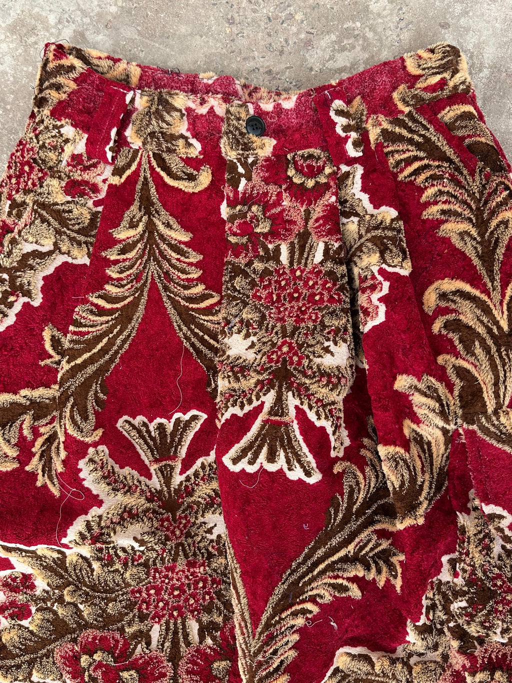 Anouris Original PANT with wide legs with two pockets  side red print “Carpet” UNISEX