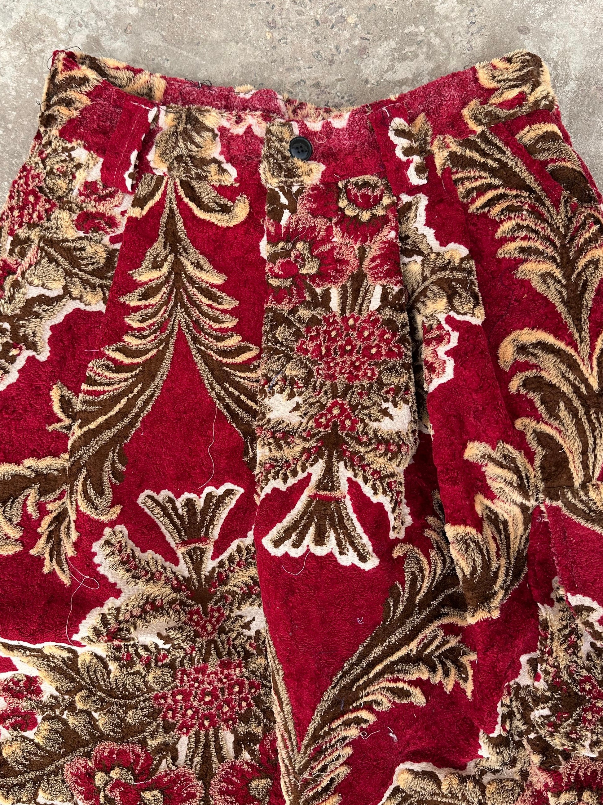 Anouris Original PANT with wide legs with two pockets  side red print “Carpet” UNISEX