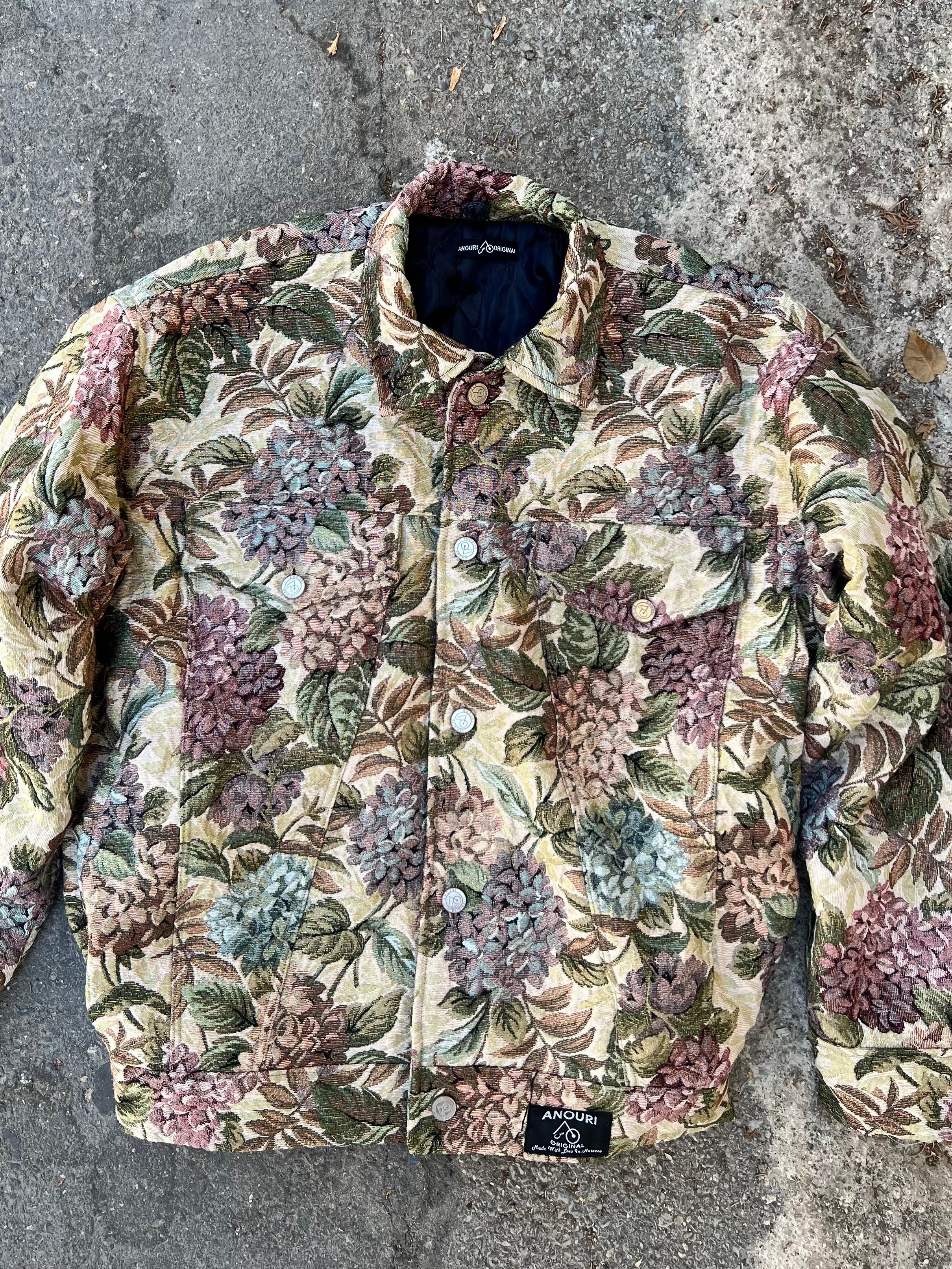 Moroccan hand made with unique colorful color ,  carpet Jacket UNISEX