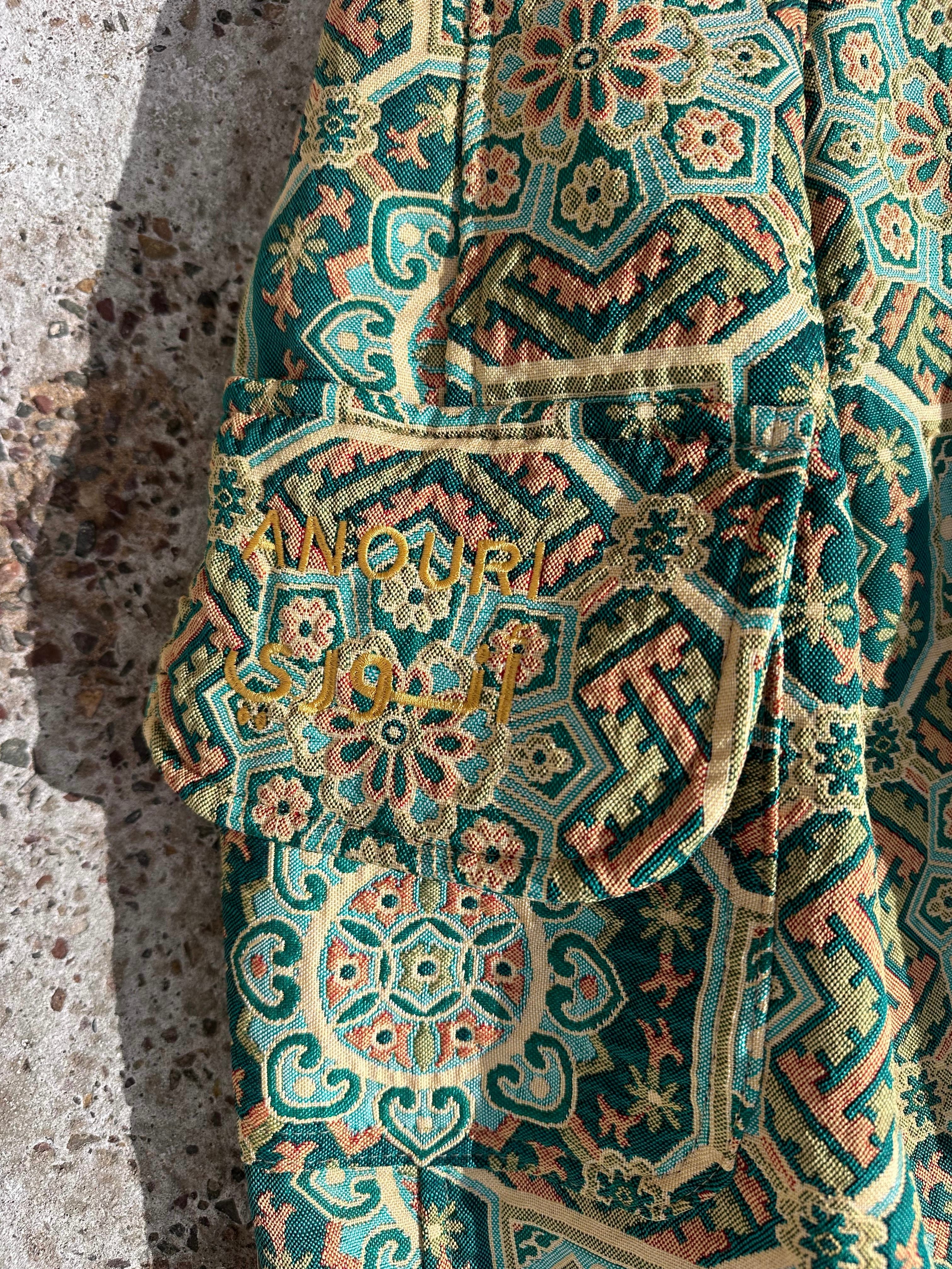 Moroccan hand made unique light green Carpet set UNISEX