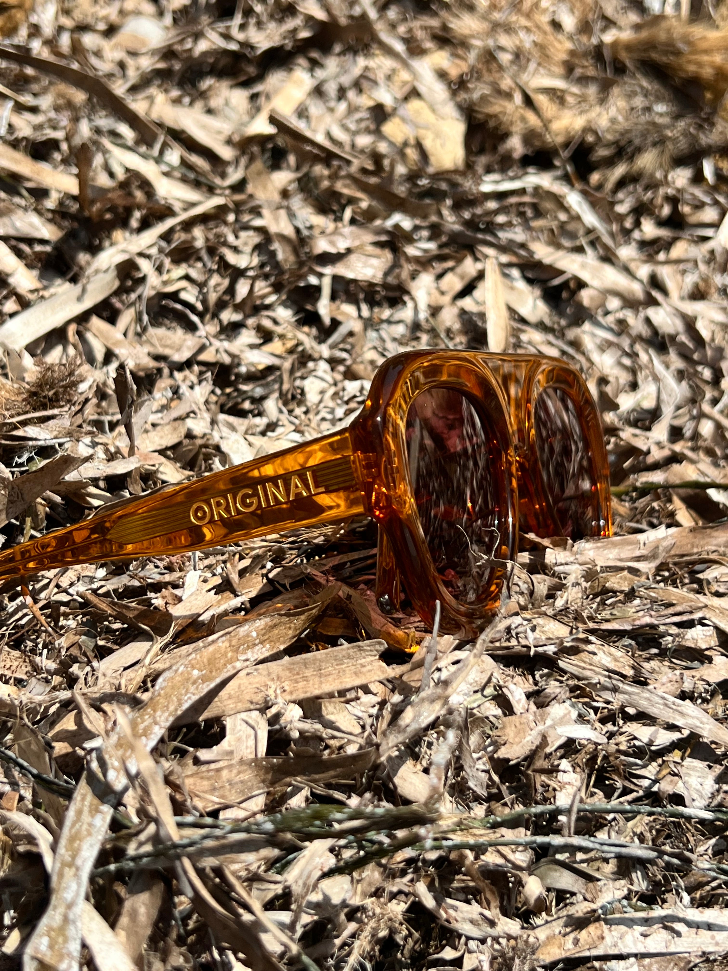Atlas Orange Sunglasses , Handmade in Morocco with a Bold Contemporary Design and Lightweight Everyday Comfort