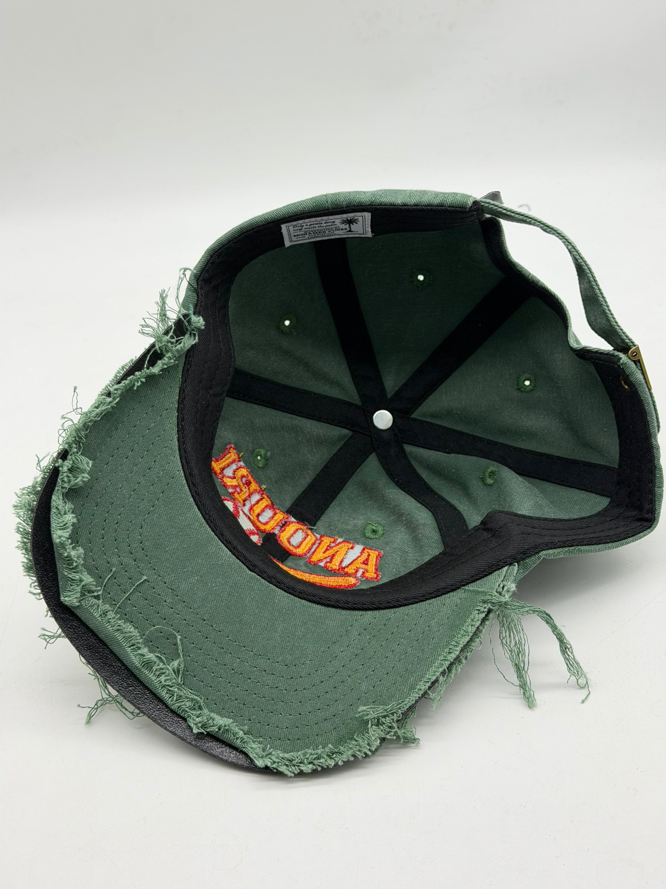 Anouri Vintage Distressed Baseball Cap , Limited Edition Sage Green Hat