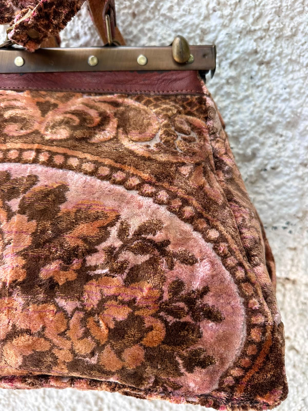 Anouri Original Emerald Heritage Frame royal colour Carpet Bag