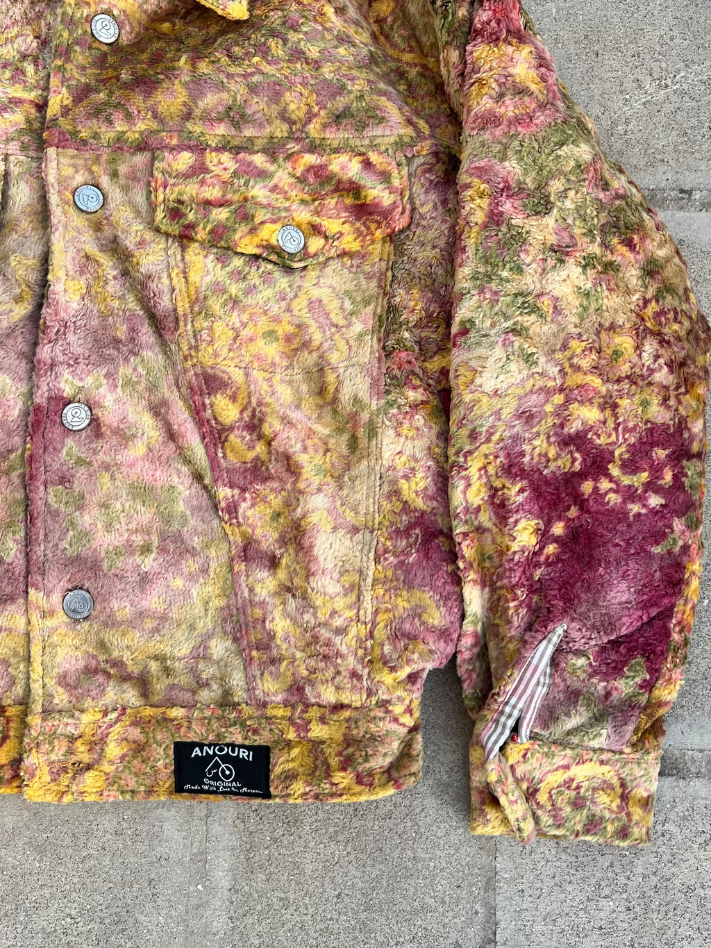 Moroccan hand made with unique multi color,  carpet Jacket UNISEX