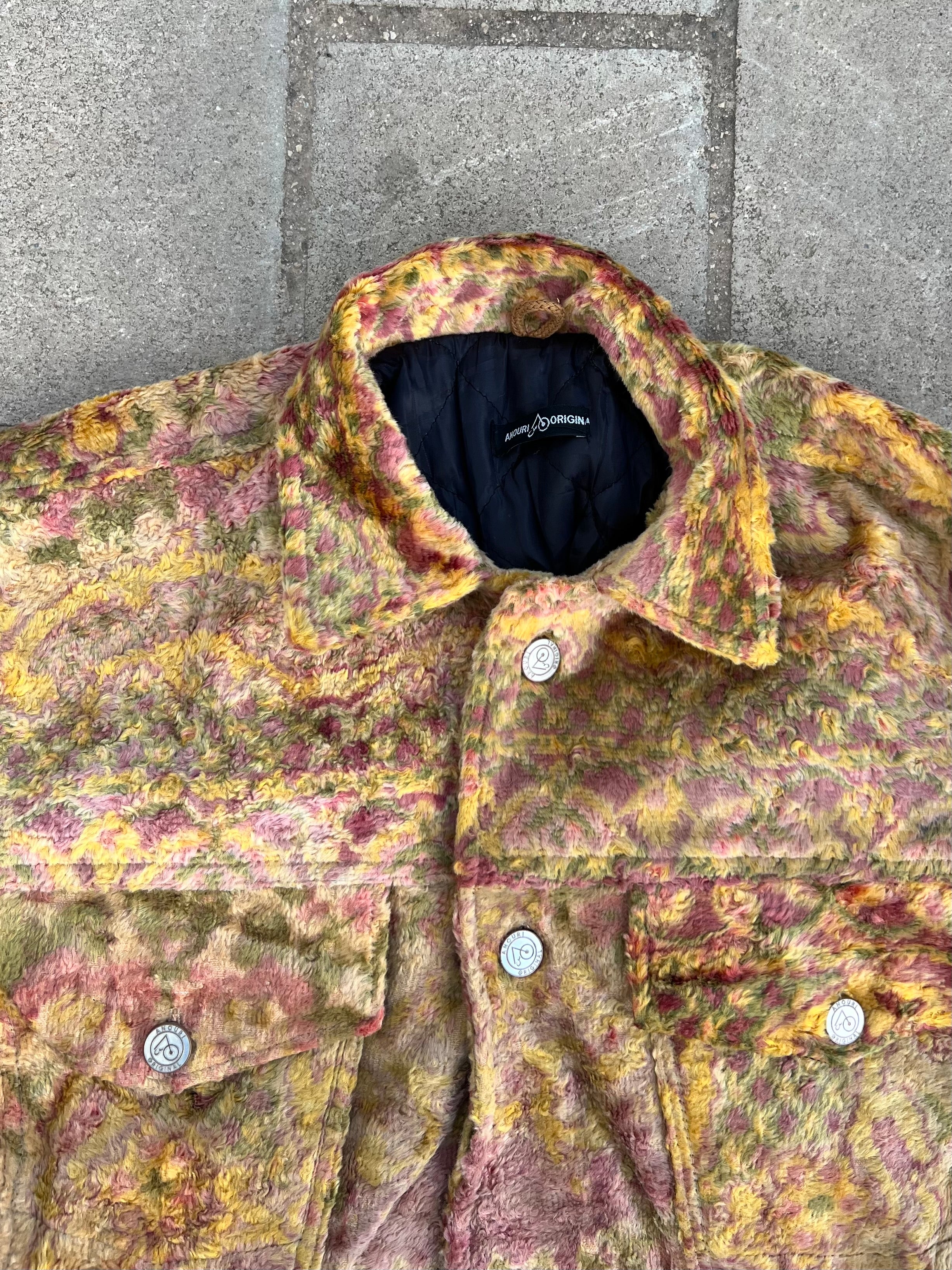Moroccan hand made with unique multi color,  carpet Jacket UNISEX