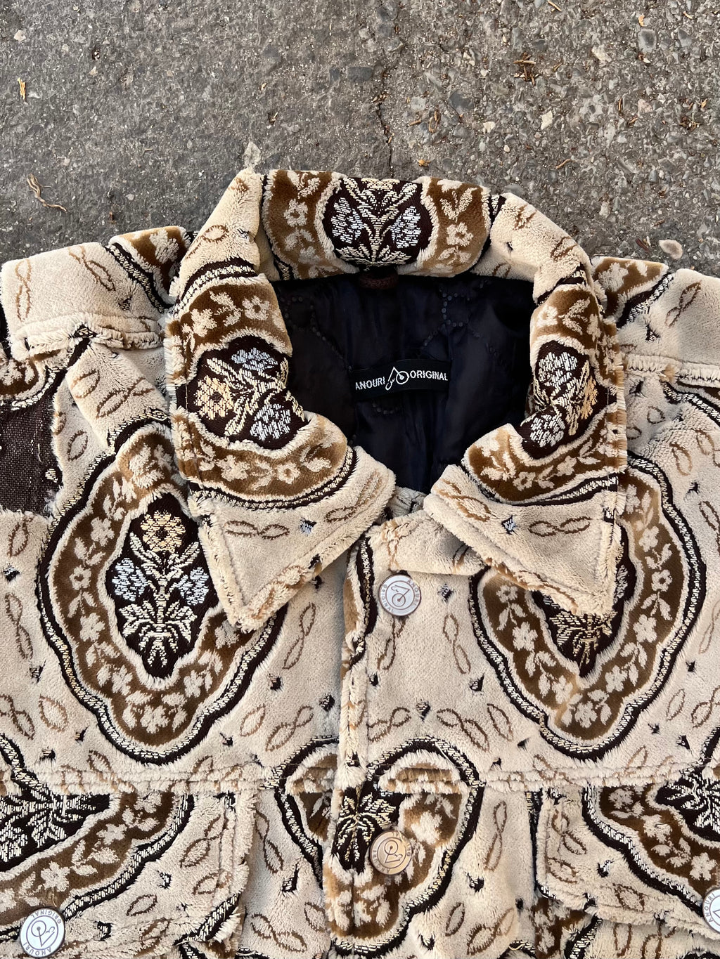 Moroccan hand made with unique yellow and orange color,  carpet Jacket UNISEX (Copy)