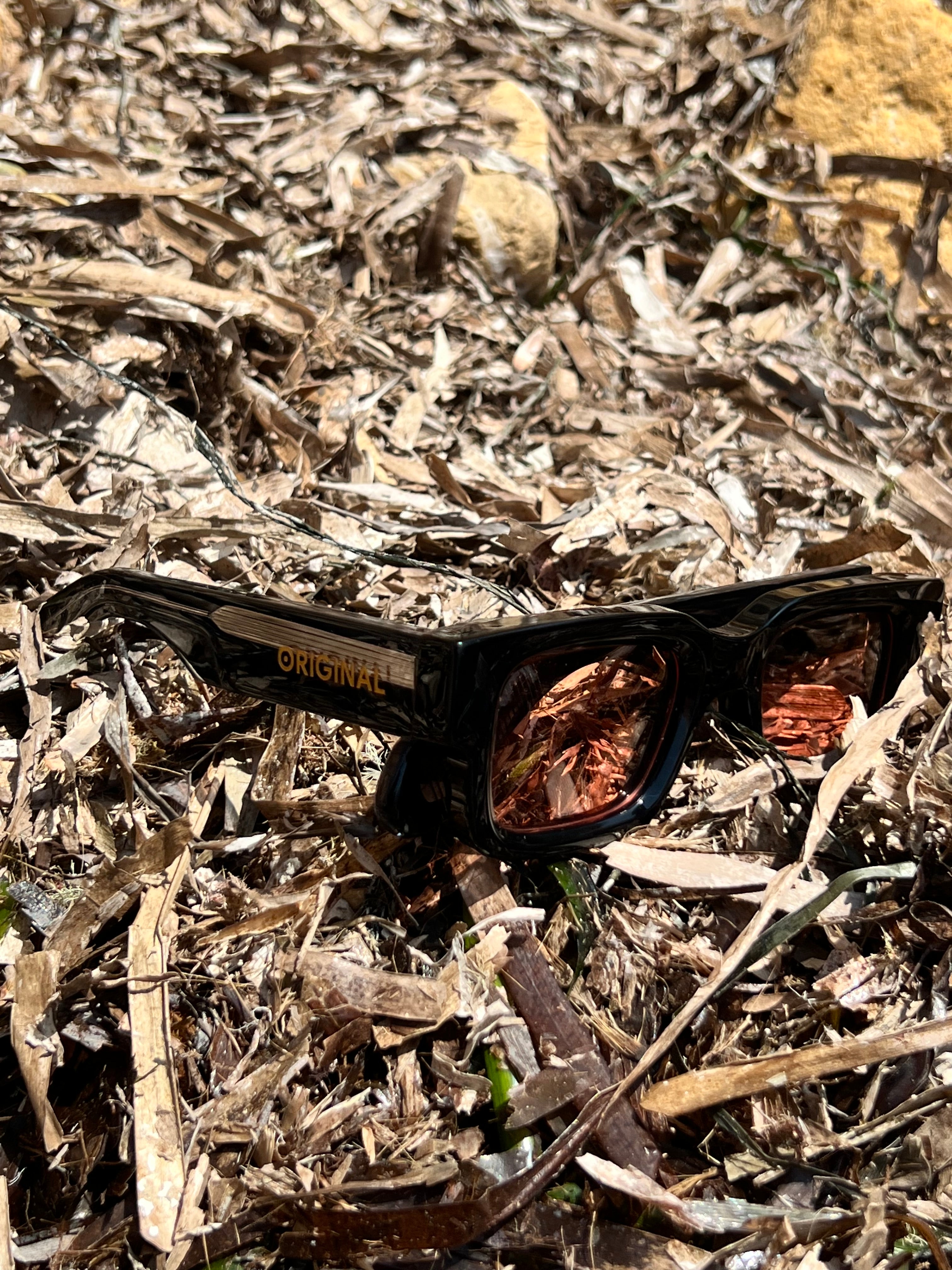 Atlas Black & Pink Sunglasses , Handmade in Morocco, Premium Lightweight Frames with Bold Pink Lens Modern Design