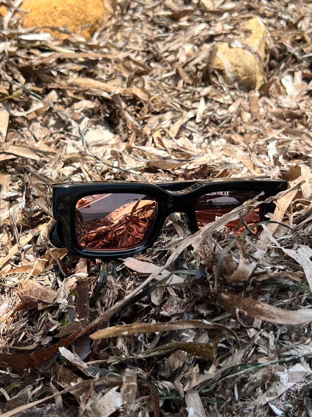 Atlas Black & Pink Sunglasses , Handmade in Morocco, Premium Lightweight Frames with Bold Pink Lens Modern Design