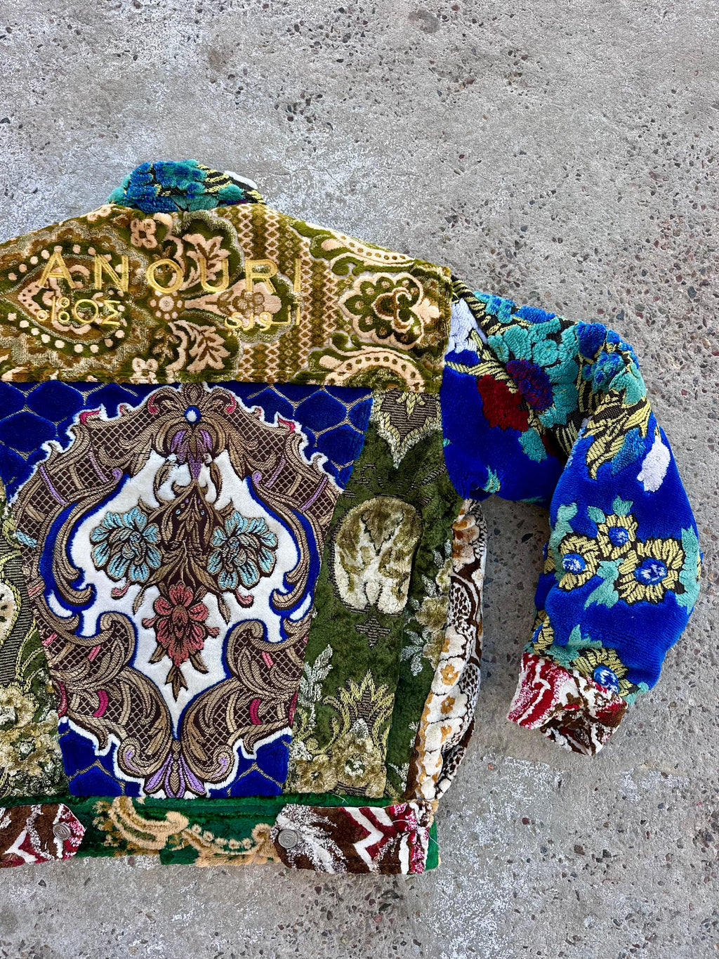 Moroccan hand made with unique patchwork design carpet Jacket UNISEX
