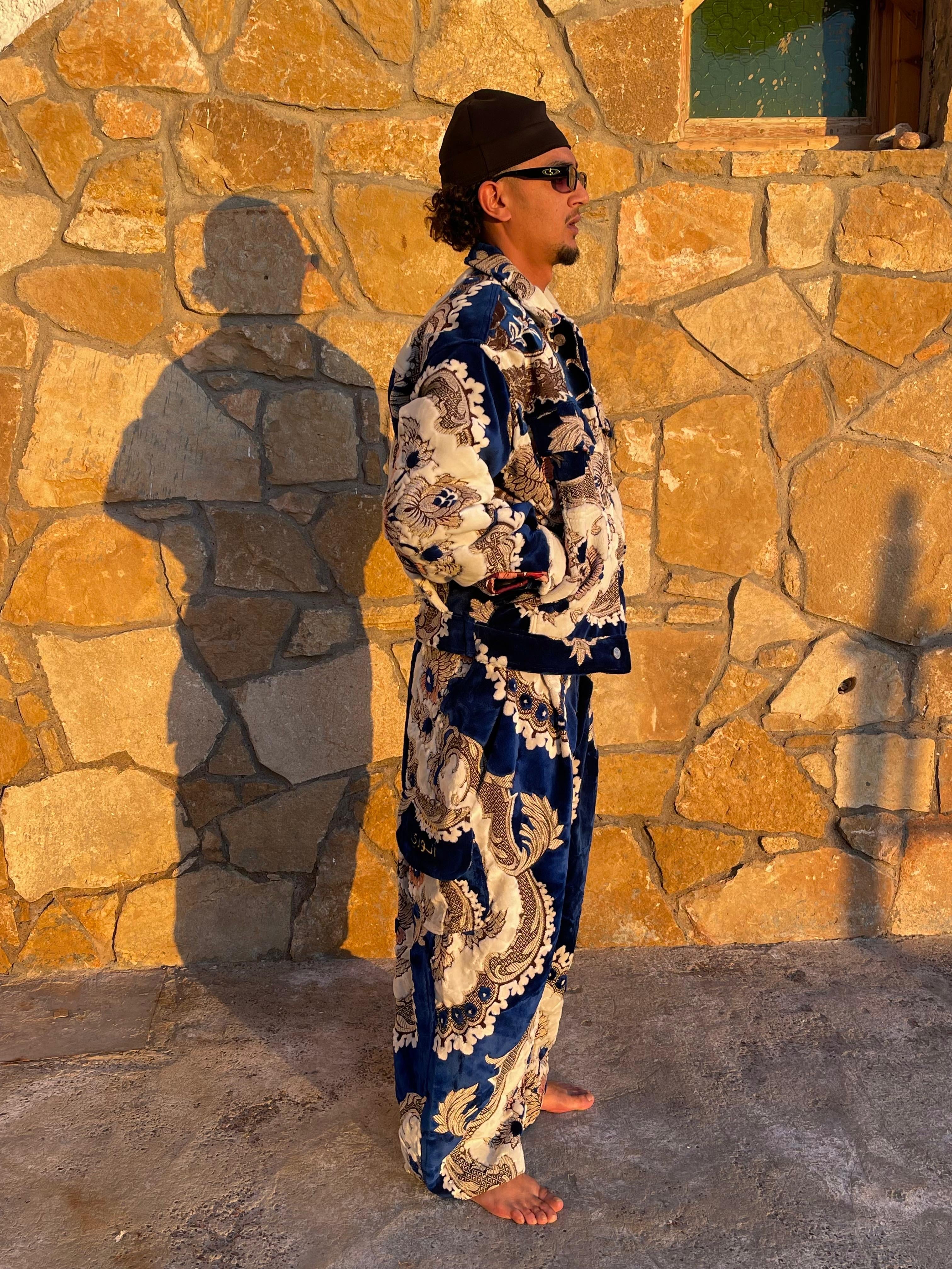 Moroccan hand made unique red Carpet set UNISEX