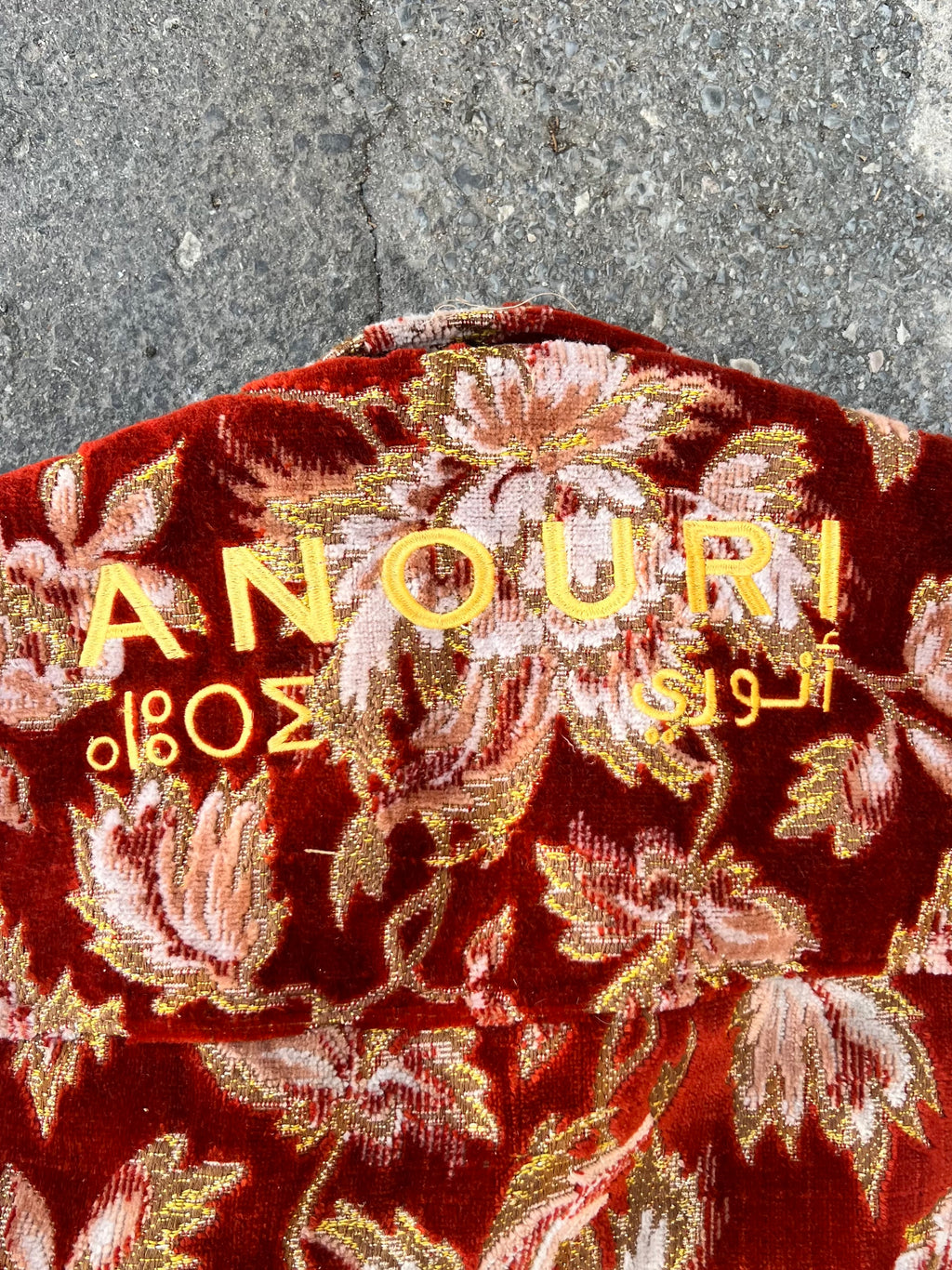Moroccan hand made with unique Orange and yellow color,  carpet Jacket UNISEX