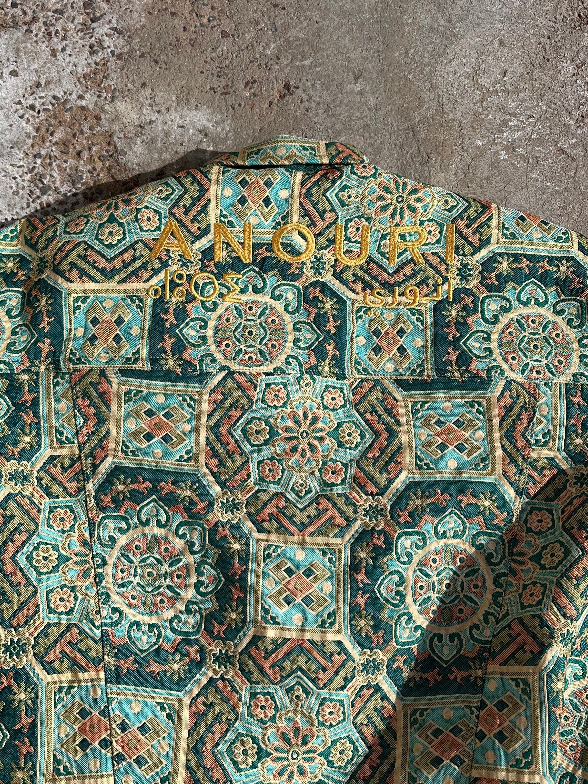 Moroccan hand made unique light green Carpet set UNISEX