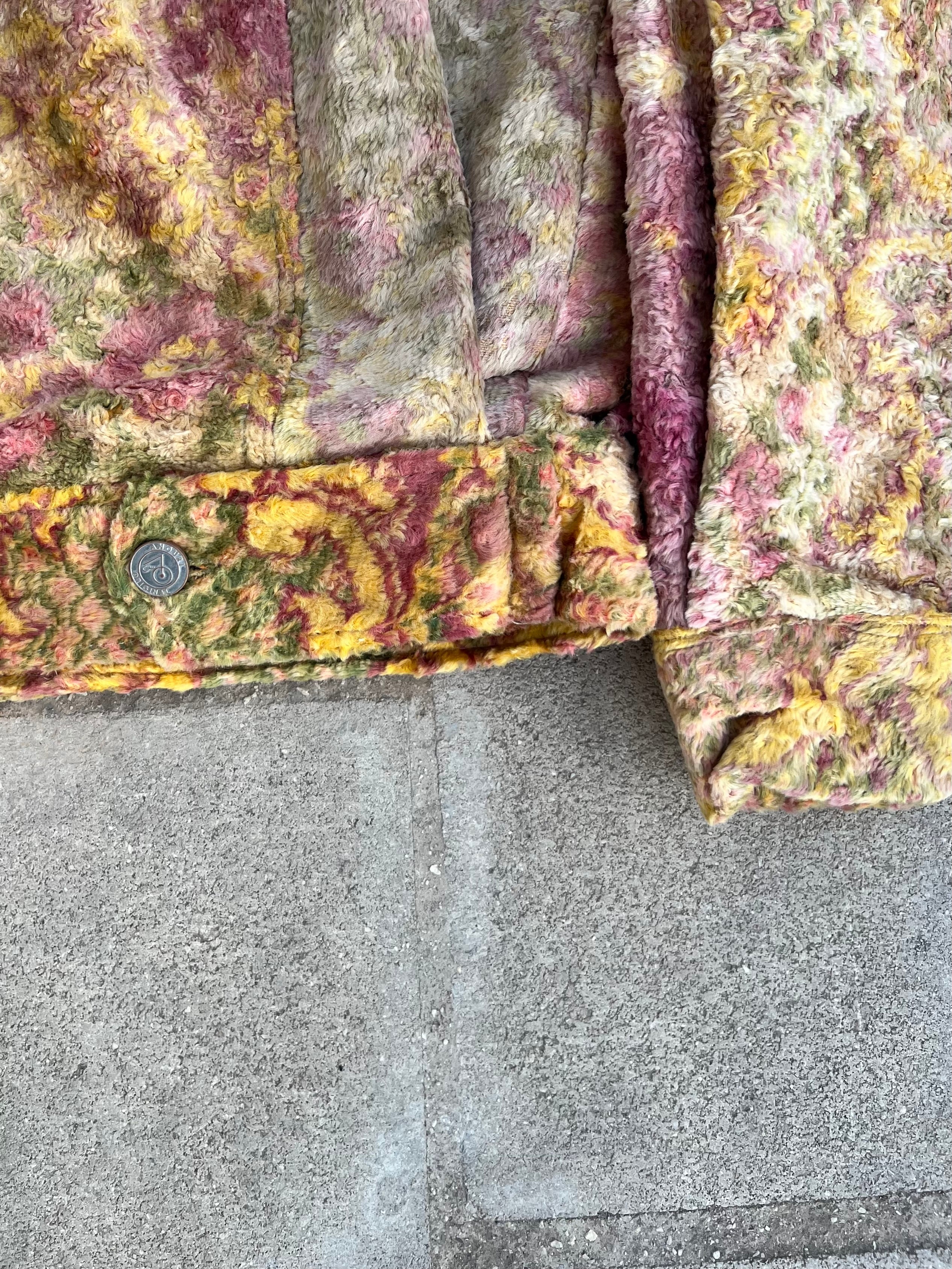 Moroccan hand made with unique multi color,  carpet Jacket UNISEX