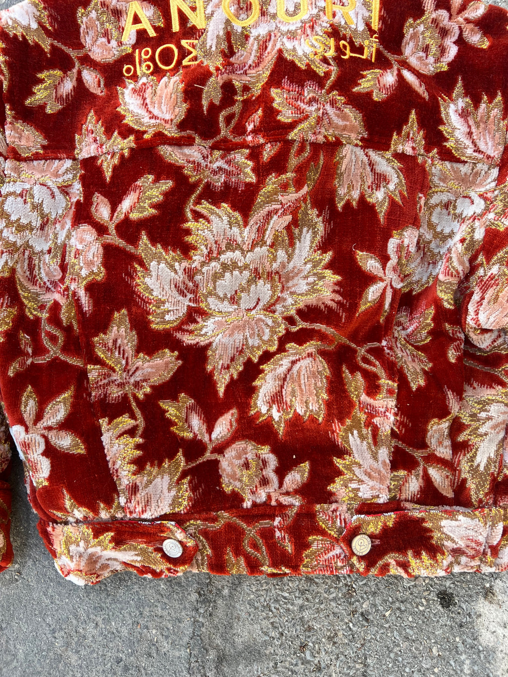 Moroccan hand made with unique Orange and yellow color,  carpet Jacket UNISEX