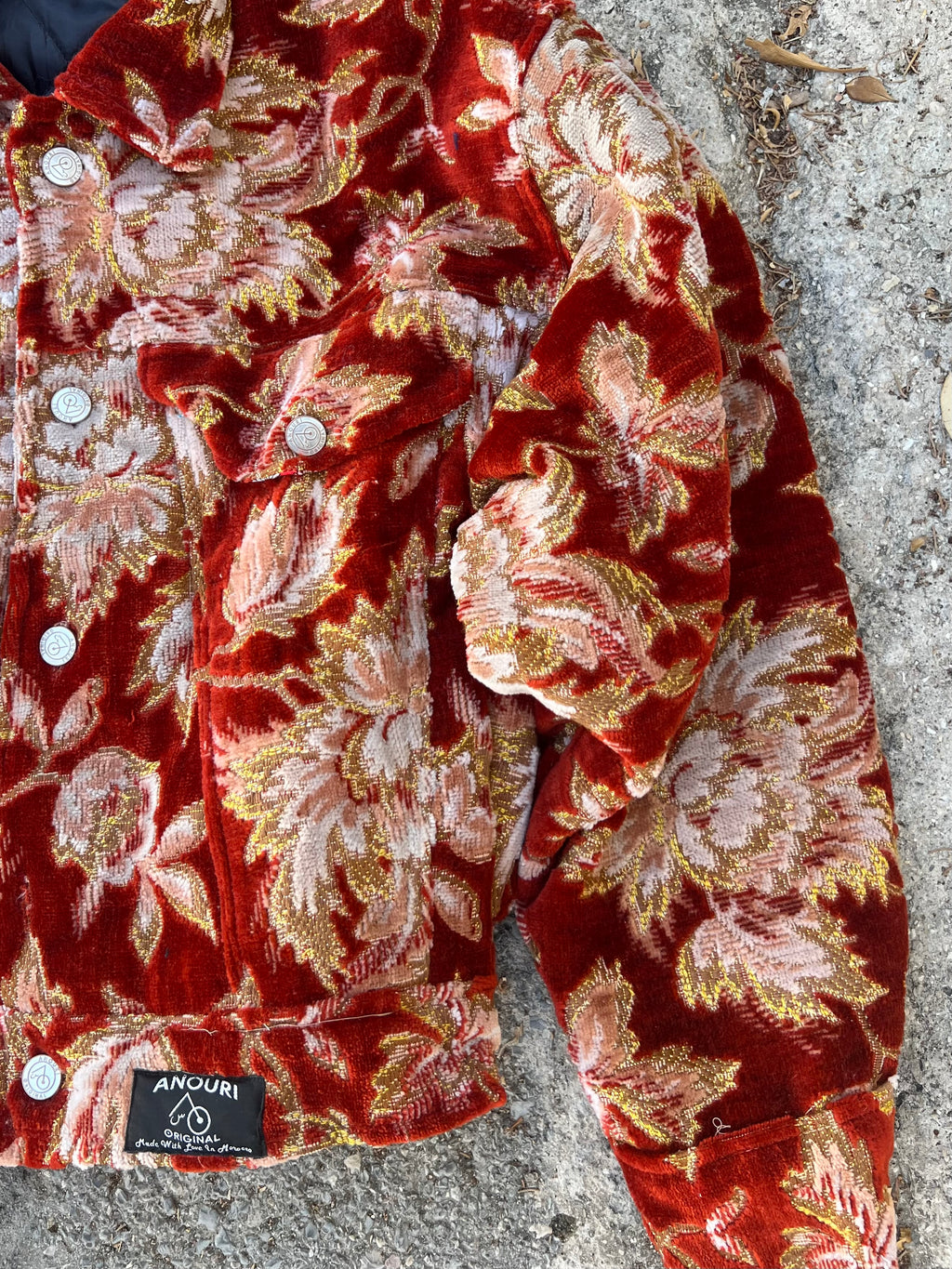 Moroccan hand made with unique Orange and yellow color,  carpet Jacket UNISEX