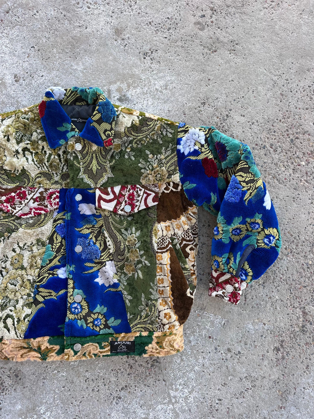 Moroccan hand made with unique patchwork design carpet Jacket UNISEX