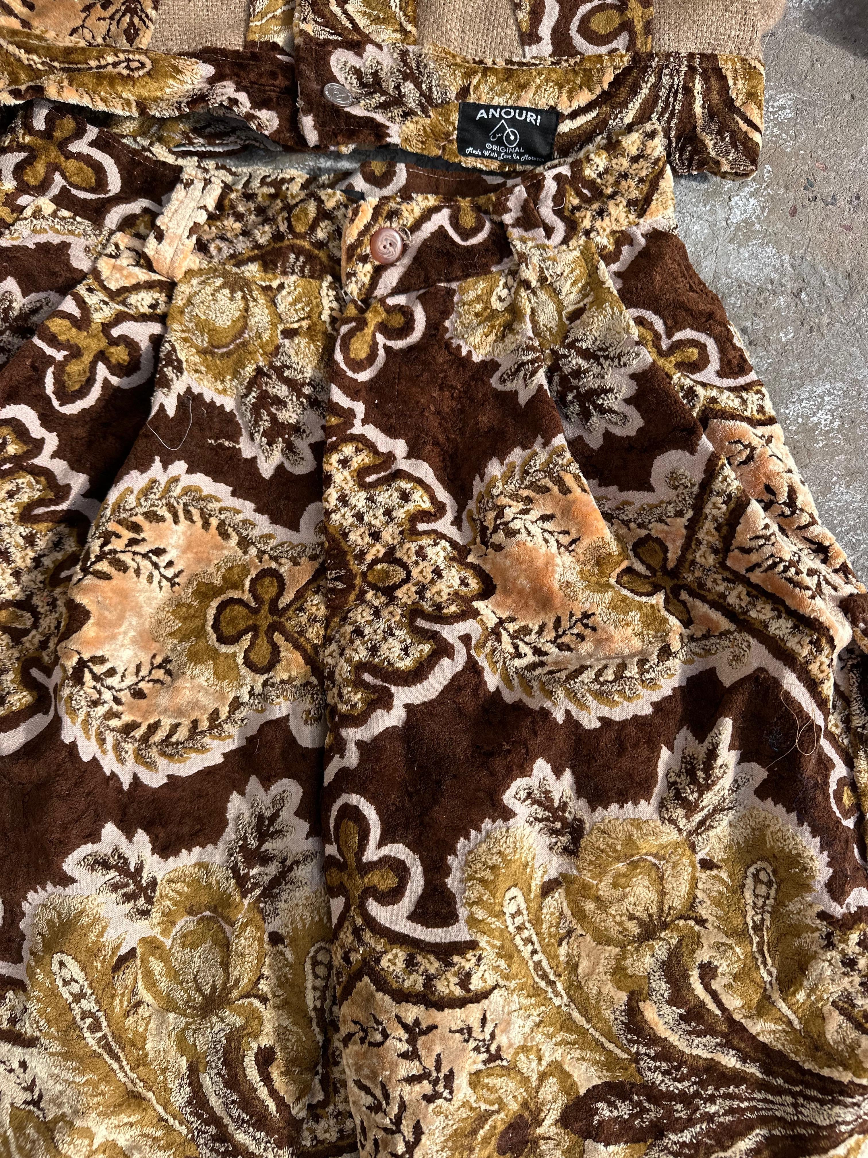 Moroccan hand made unique burlap and brown Carpet and burlap set UNISEX