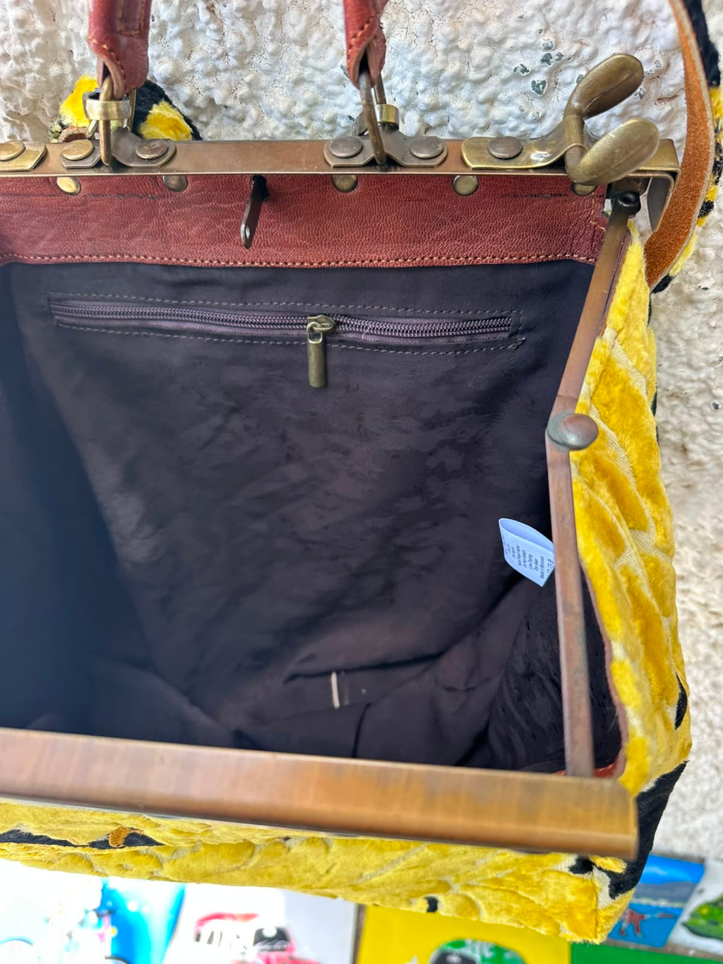 Anouri Original Emerald Heritage Frame Carpet Bag