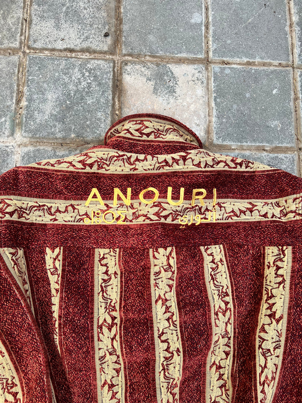 Moroccan hand made with unique yellow and orange color,  carpet Jacket UNISEX