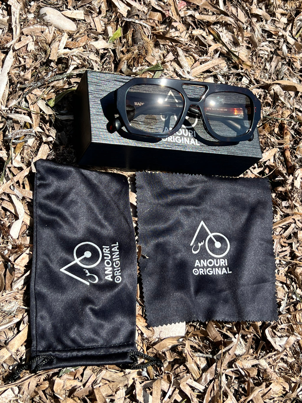 Atlas Collection Brown Sunglasses , Handmade in Morocco, Premium Lightweight Frames with a Warm Earth-Tone Modern Design
