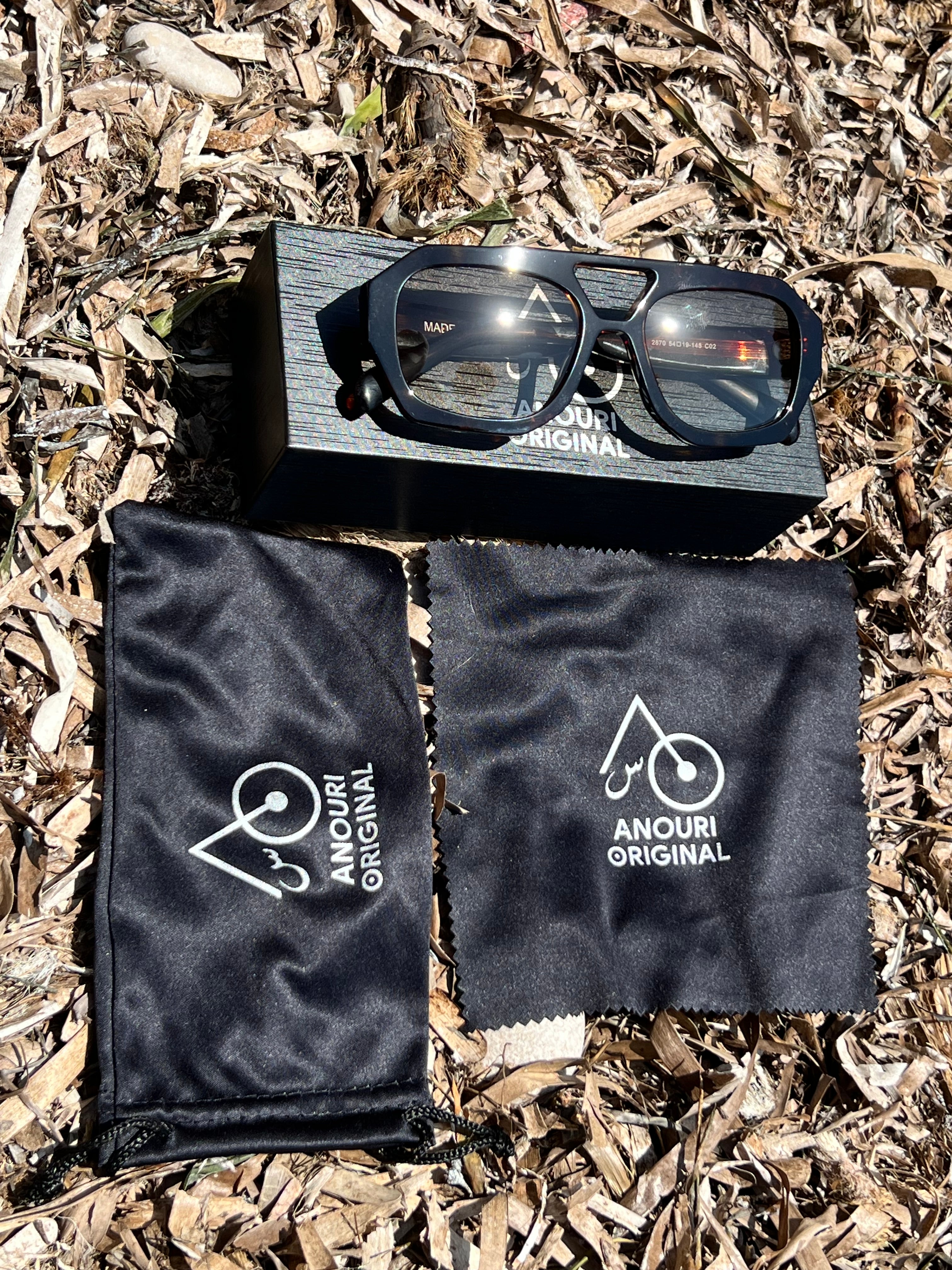 Atlas Collection Brown Sunglasses , Handmade in Morocco, Premium Lightweight Frames with a Warm Earth-Tone Modern Design