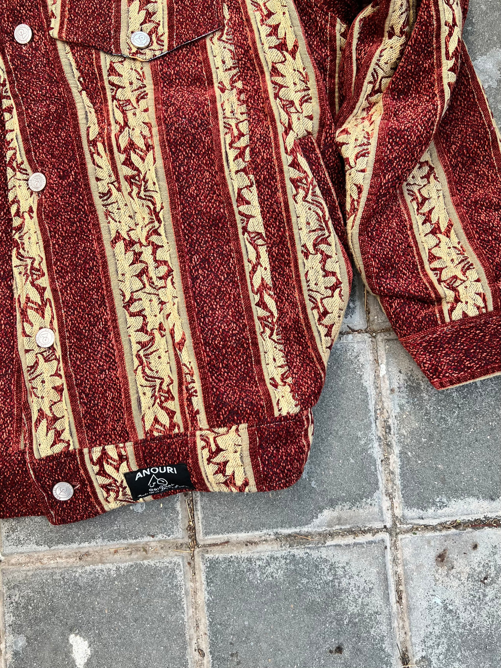 Moroccan hand made with unique yellow and orange color,  carpet Jacket UNISEX