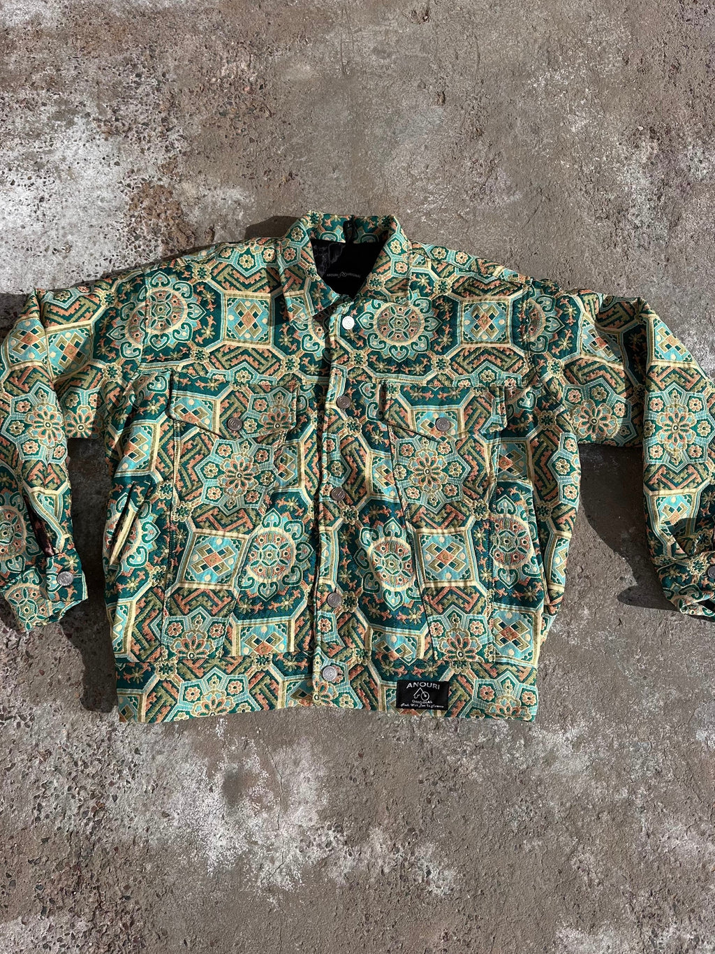 Moroccan hand made unique light green Carpet set UNISEX