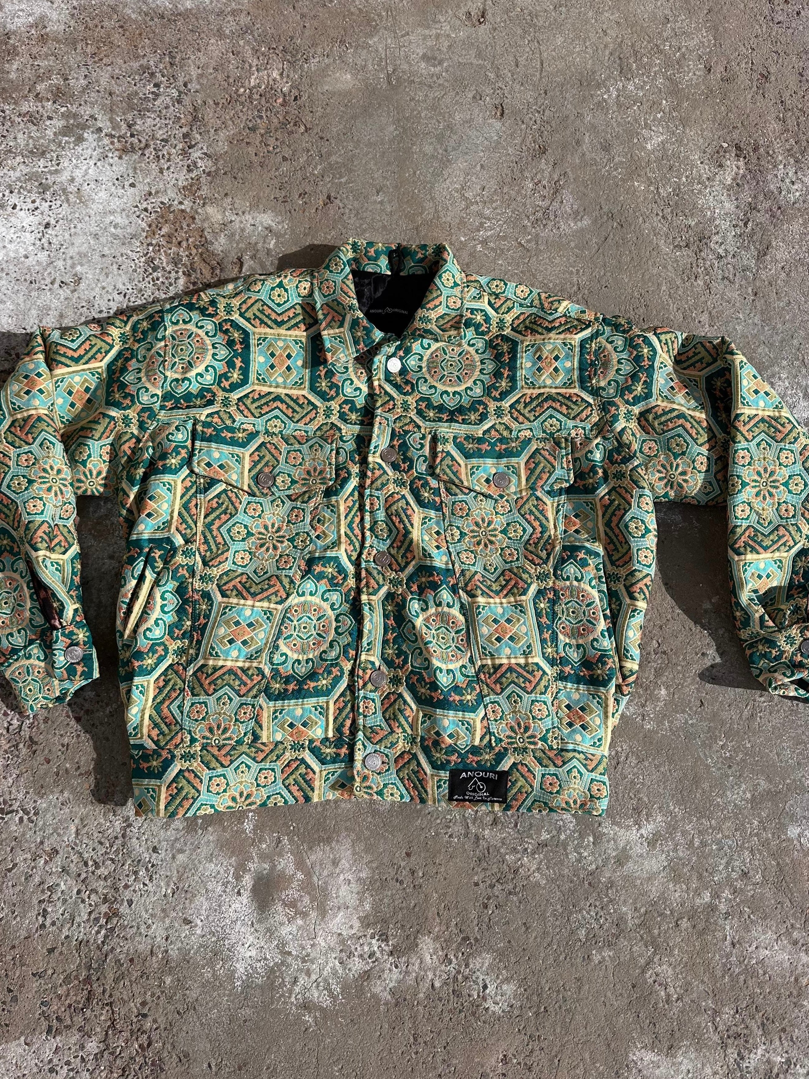 Moroccan hand made unique light green Carpet set UNISEX