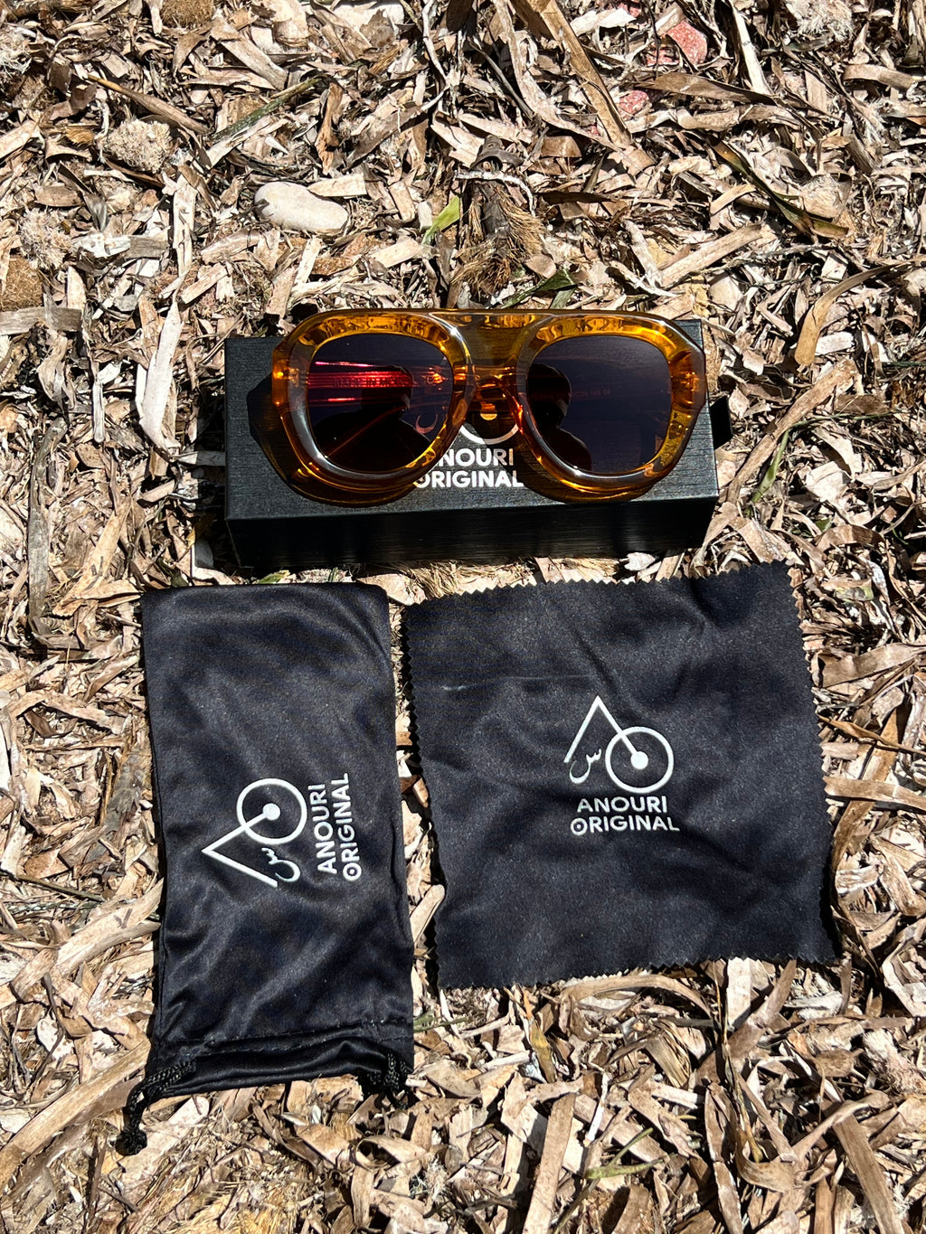 Atlas Orange Sunglasses , Handmade in Morocco with a Bold Contemporary Design and Lightweight Everyday Comfort