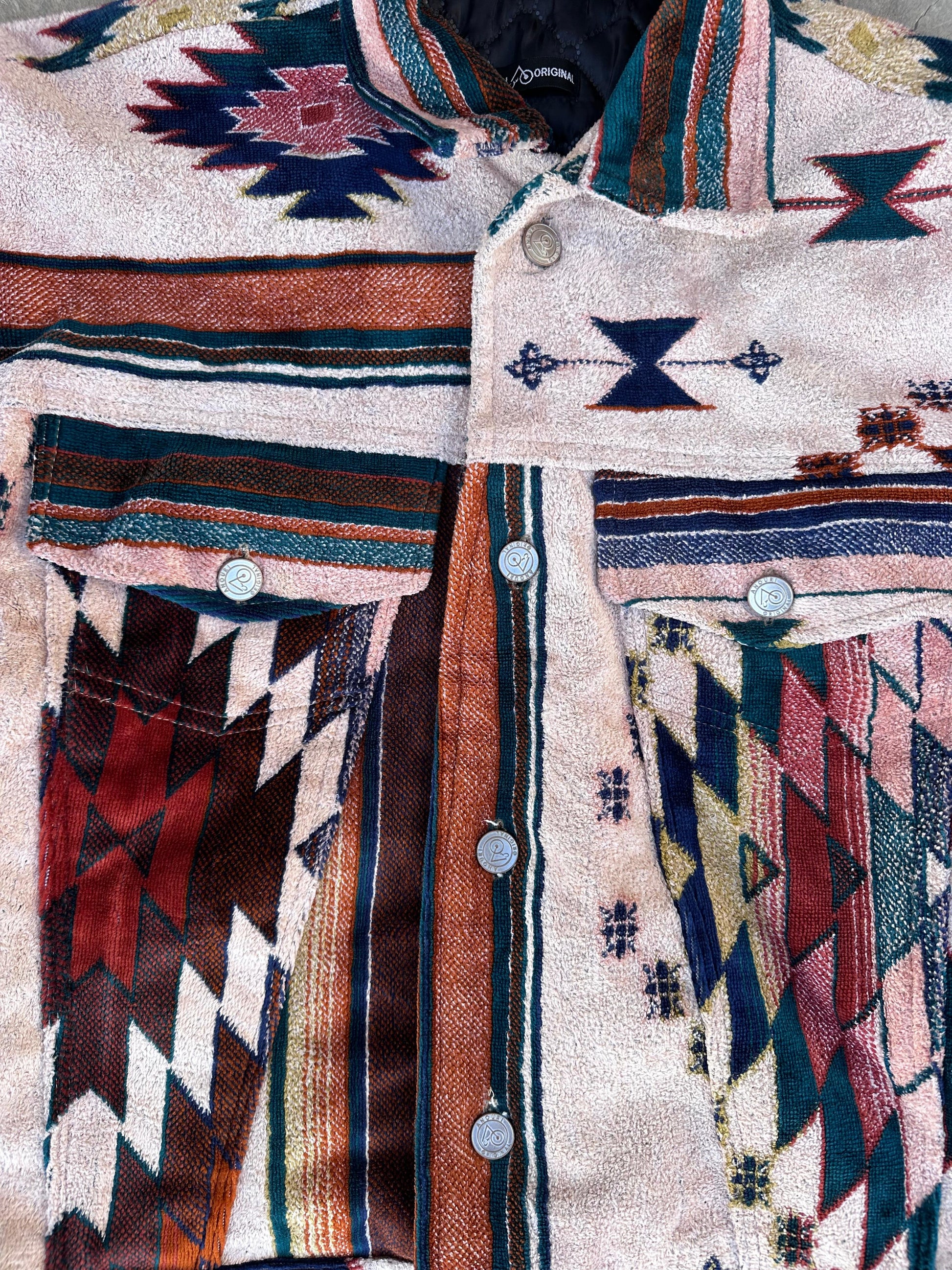 Moroccan hand made with unique design carpet Jacket UNISEX