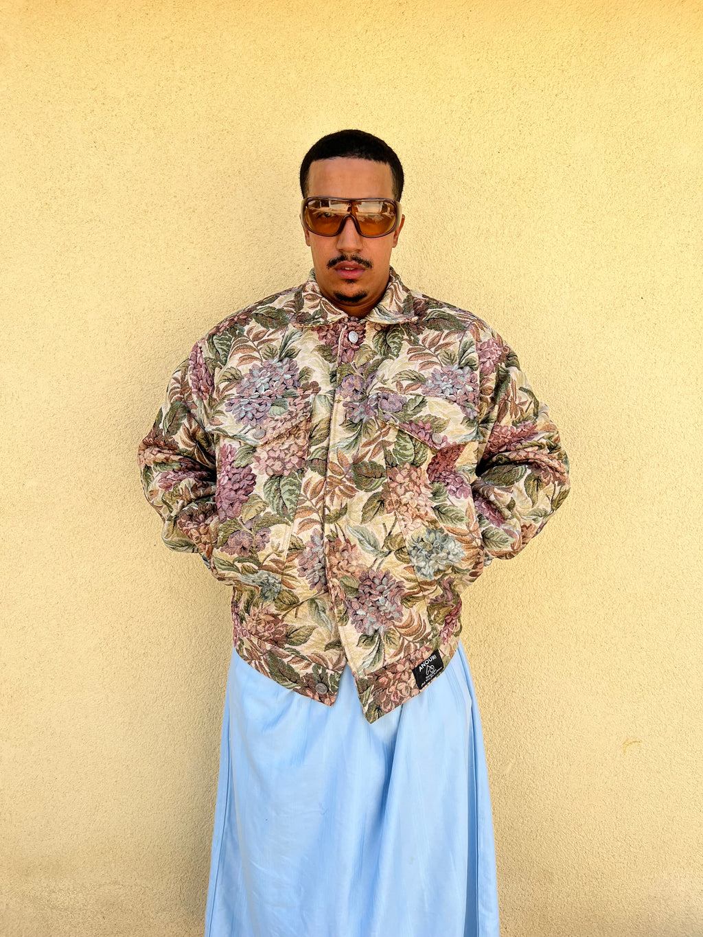 Moroccan hand made with unique colorful color ,  carpet Jacket UNISEX