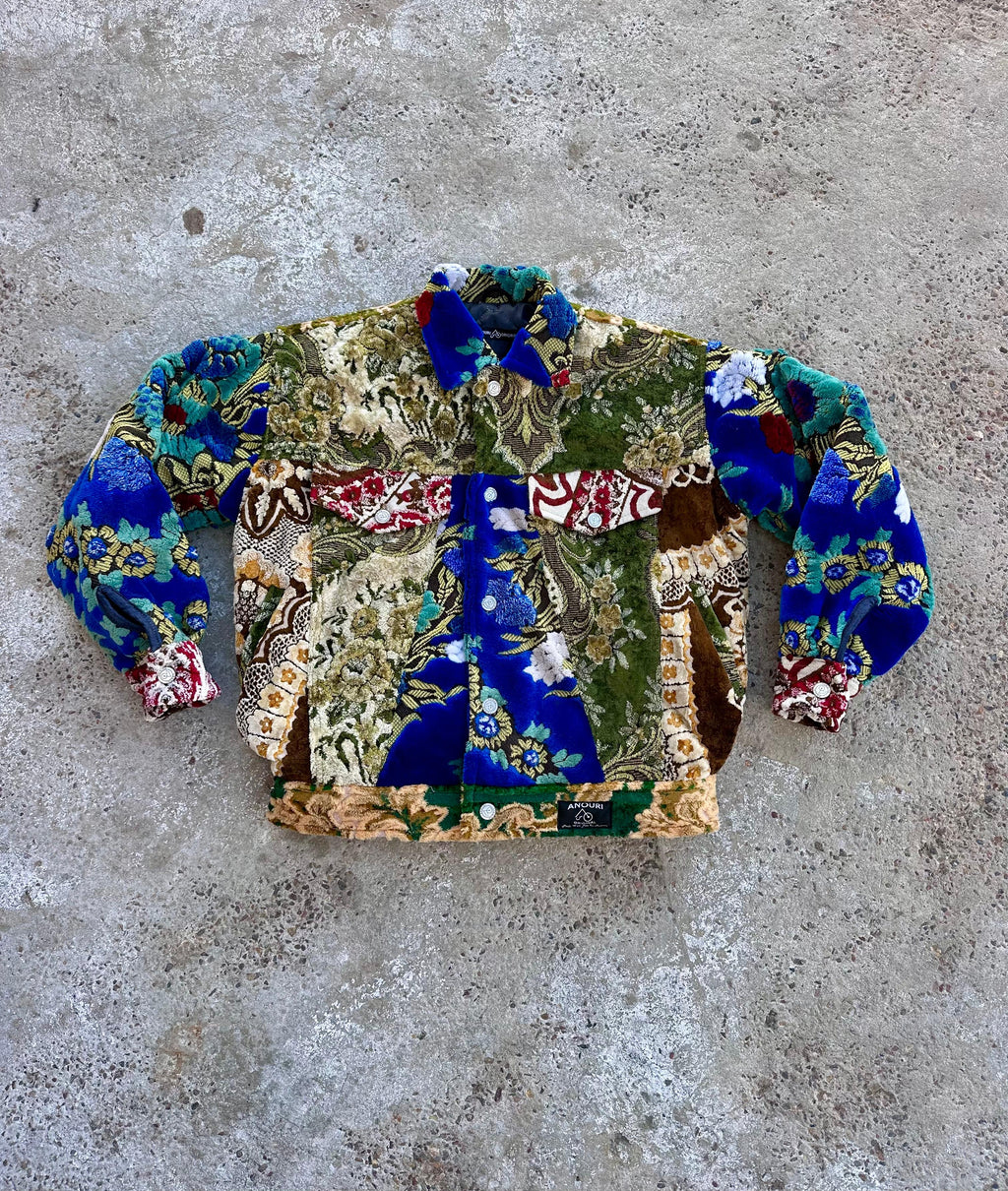 Moroccan hand made with unique patchwork design carpet Jacket UNISEX