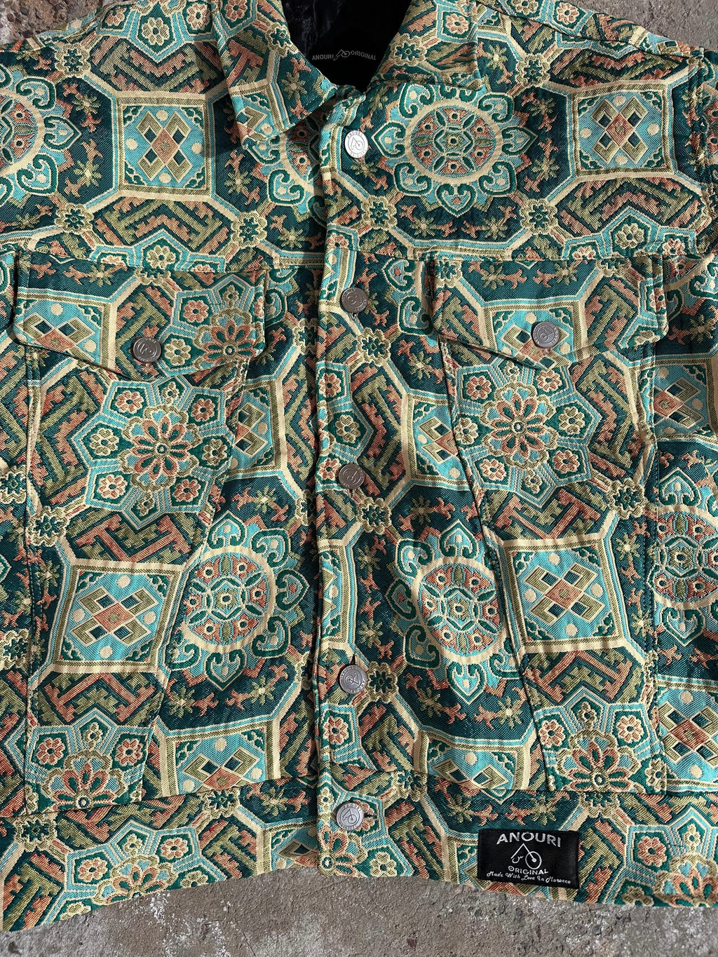 Moroccan hand made unique light green Carpet set UNISEX