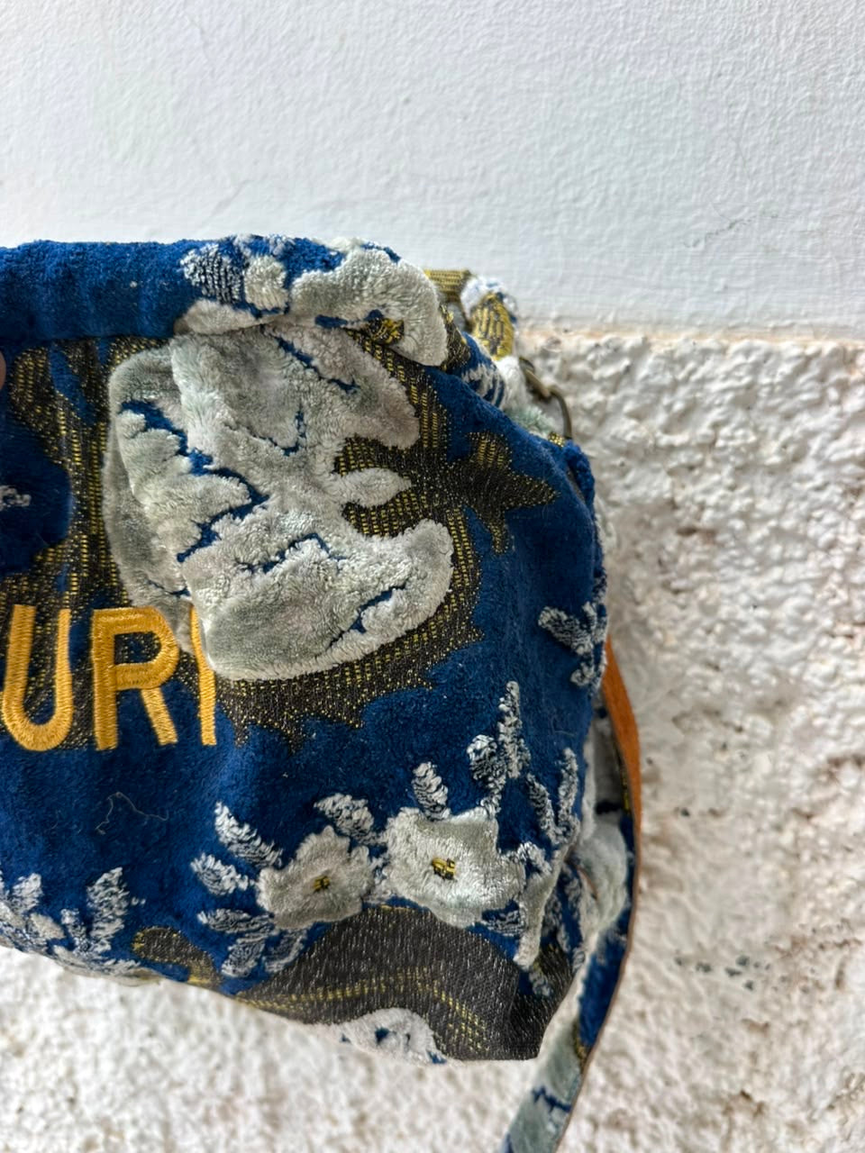 Anouri Original Royal blue & black Carpet Wrist Bag