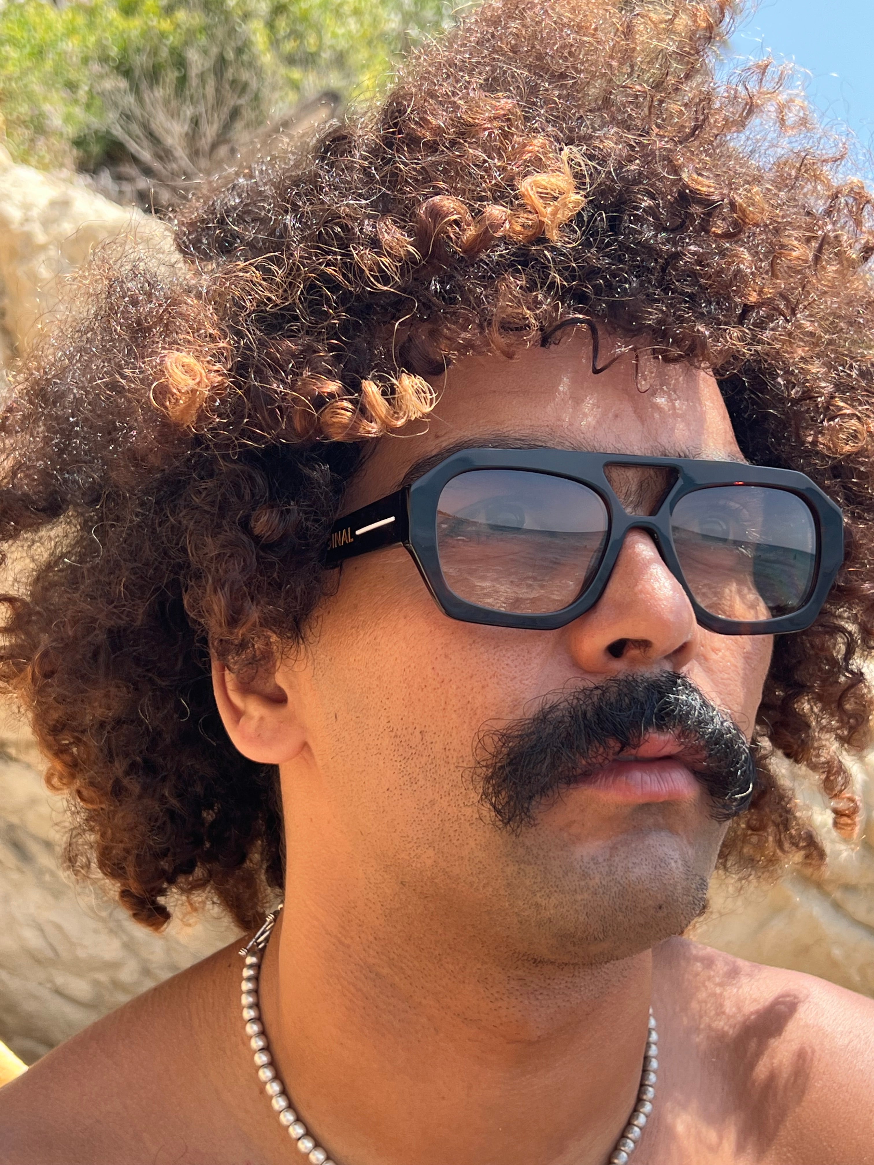 Atlas Collection Brown Sunglasses , Handmade in Morocco, Premium Lightweight Frames with a Warm Earth-Tone Modern Design