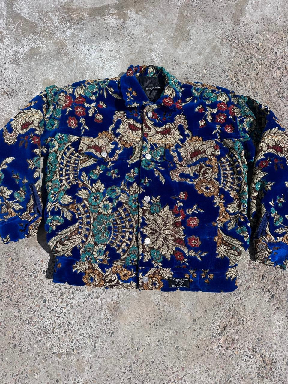 Moroccan hand made with unique blue color,  carpet Jacket UNISEX
