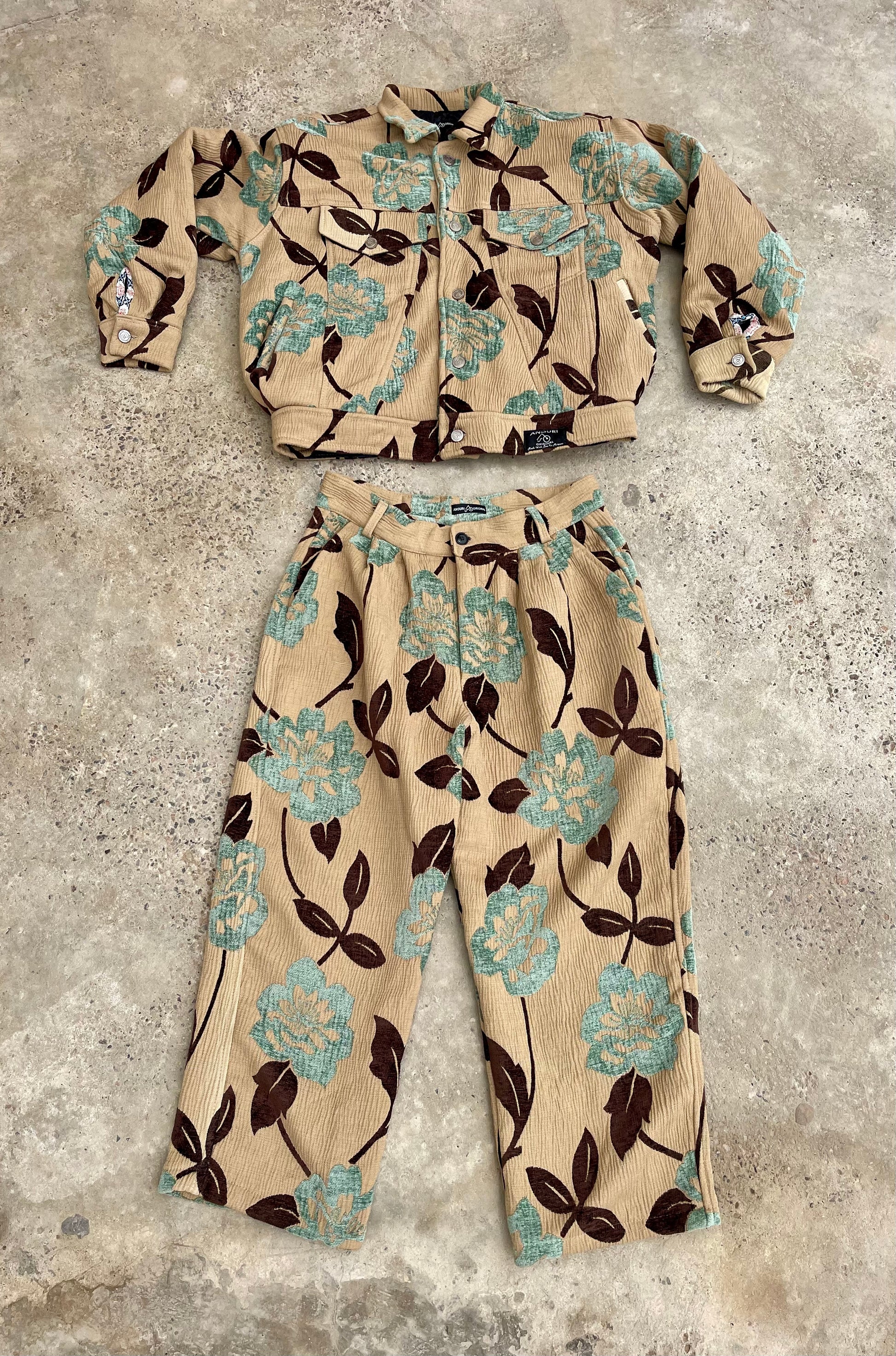 Moroccan hand made unique multicolour Carpet set UNISEX