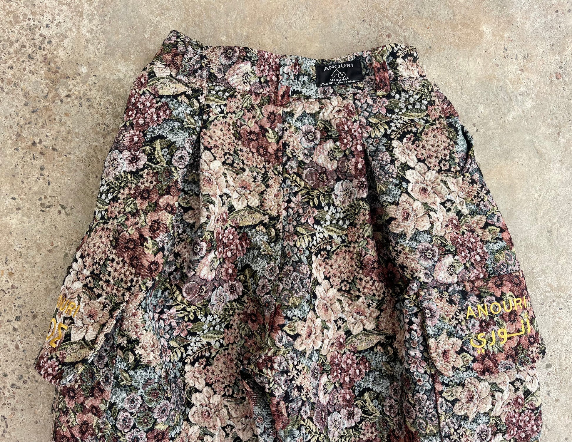 Anouris Original PANT with wide legs with two pockets  side colourful print “Carpet” UNISEX