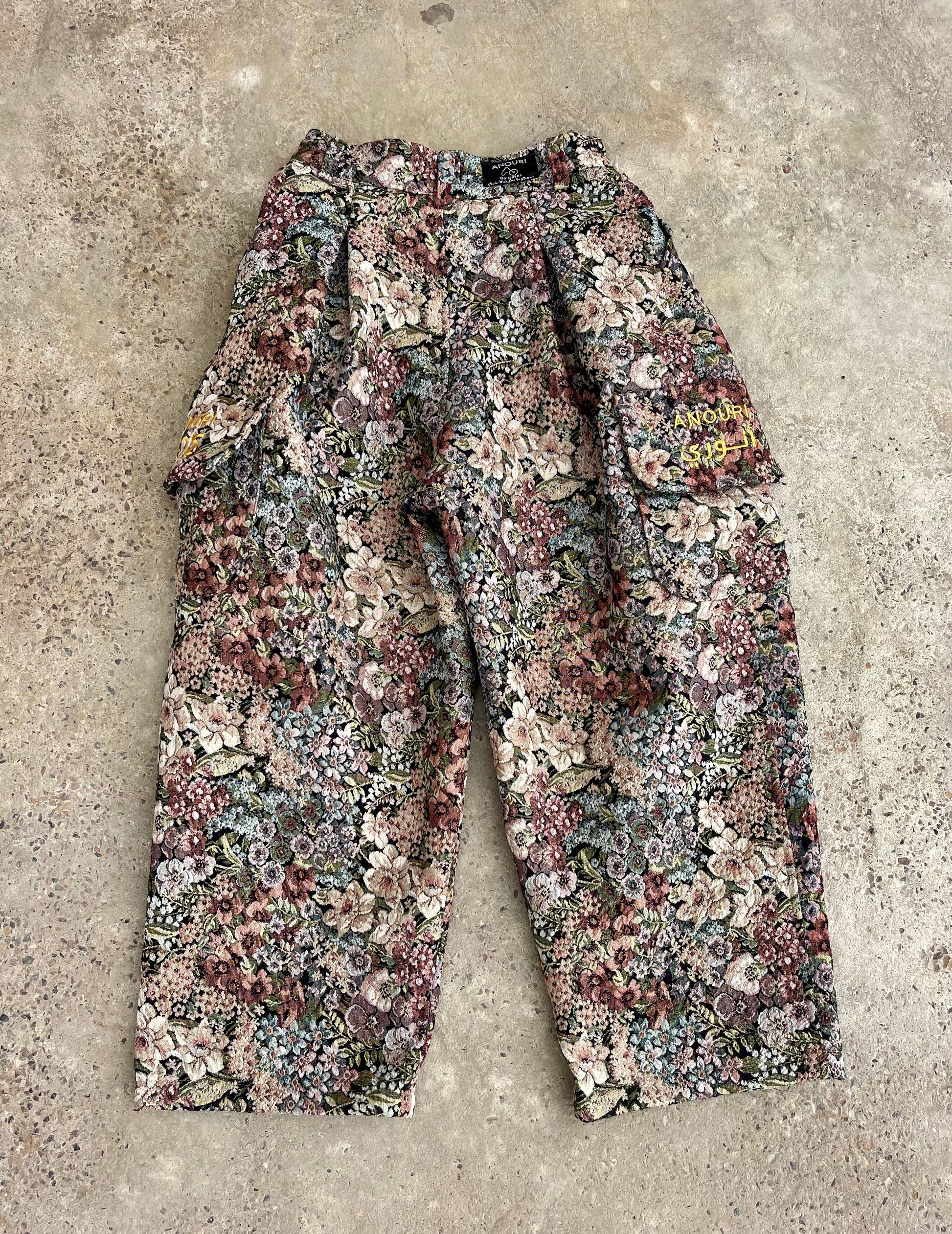 Anouris Original PANT with wide legs with two pockets  side colourful print “Carpet” UNISEX