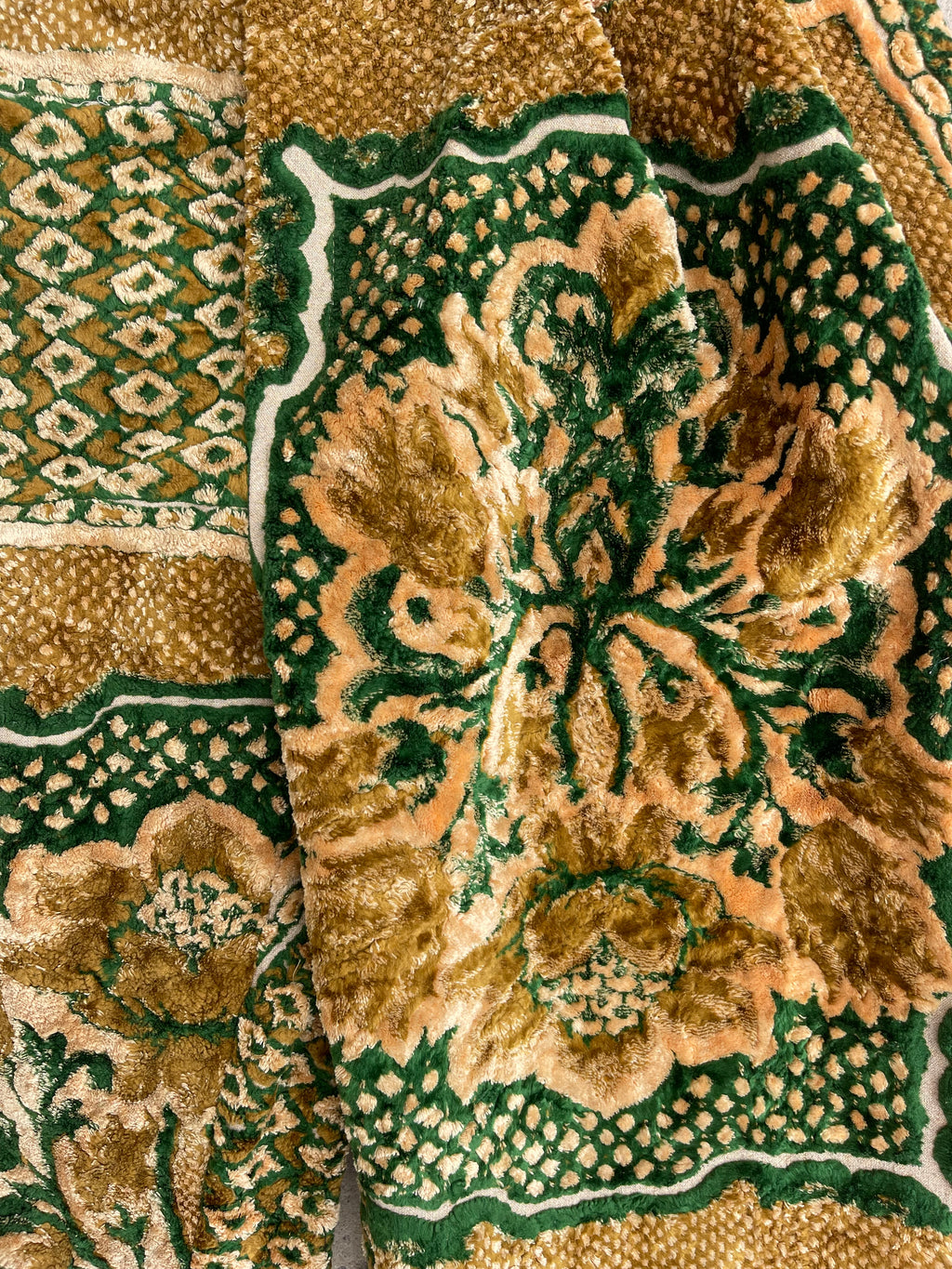 Anouris Original PANT with wide legs Green print “Carpet” UNISEX