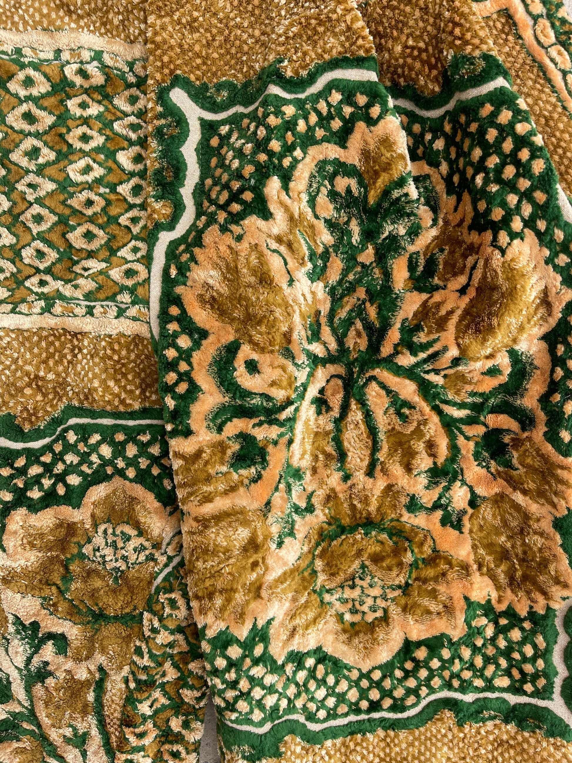 Anouris Original PANT with wide legs Green print “Carpet” UNISEX