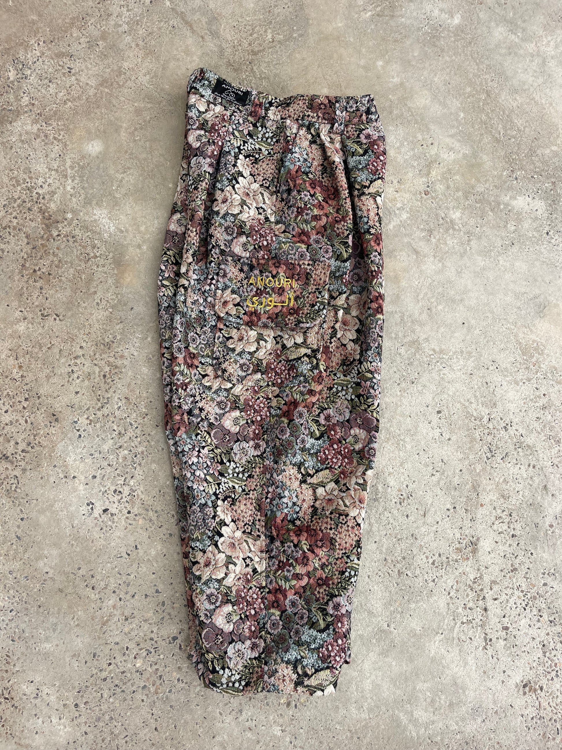 Anouris Original PANT with wide legs with two pockets  side colourful print “Carpet” UNISEX