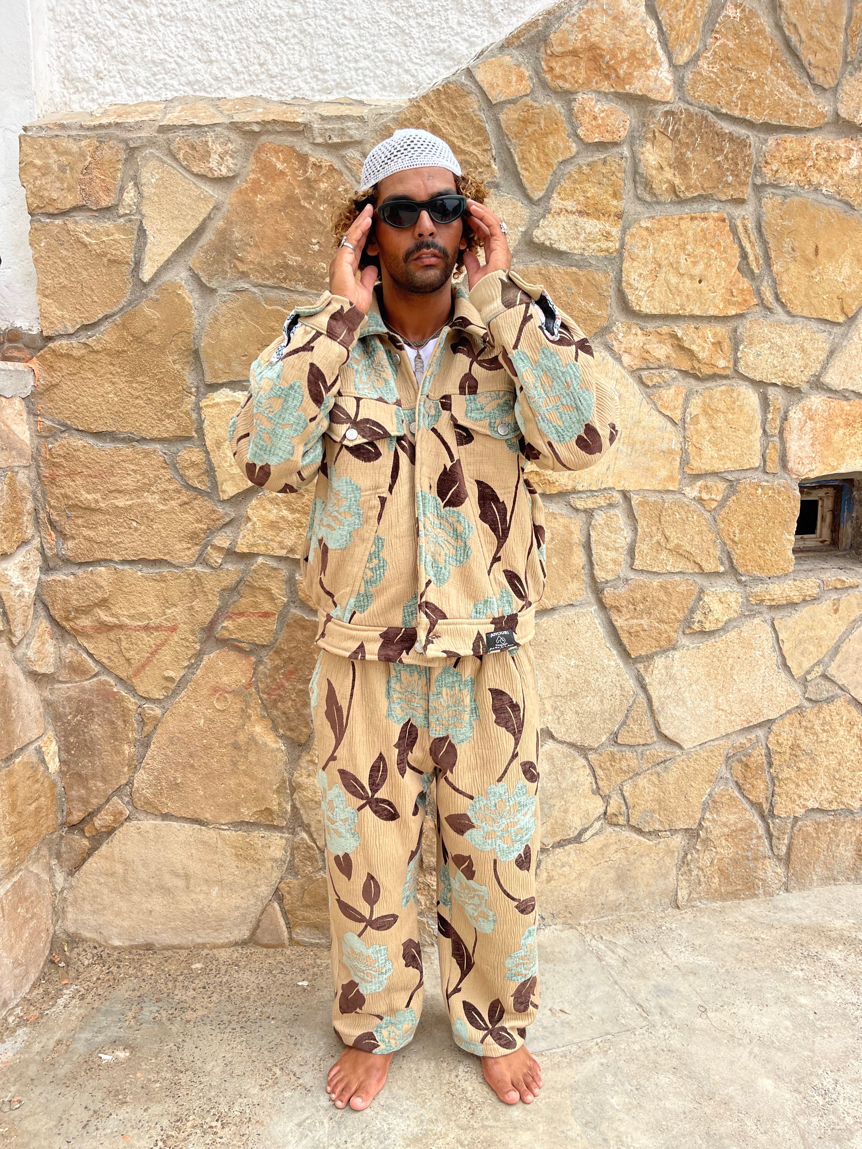 Moroccan hand made unique multicolour Carpet set UNISEX