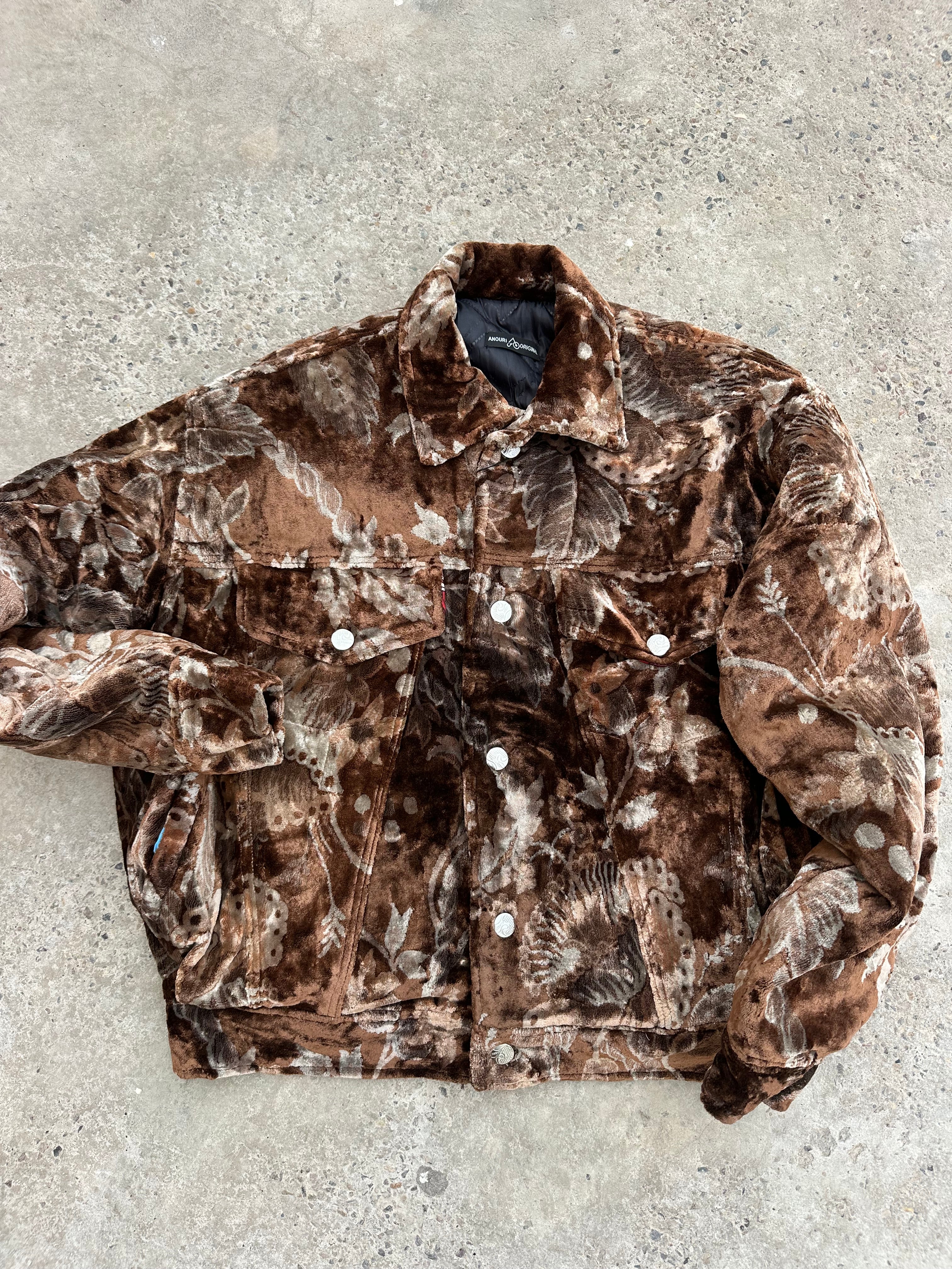 Moroccan hand made brown carpet Jacket UNISEX