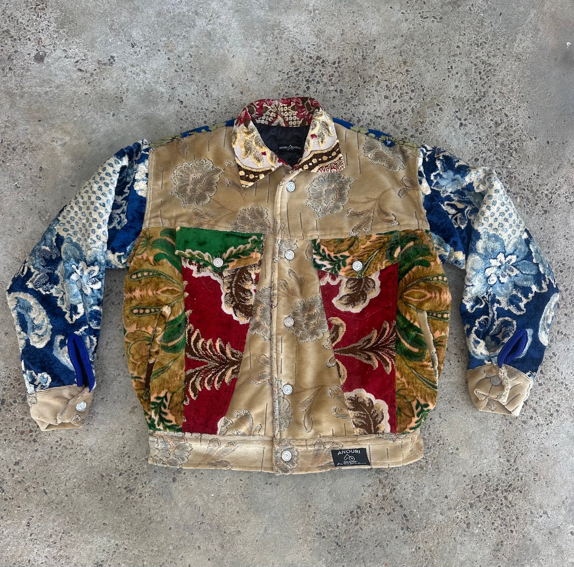 Moroccan hand made Patchwork with unique design carpet Jacket UNISEX