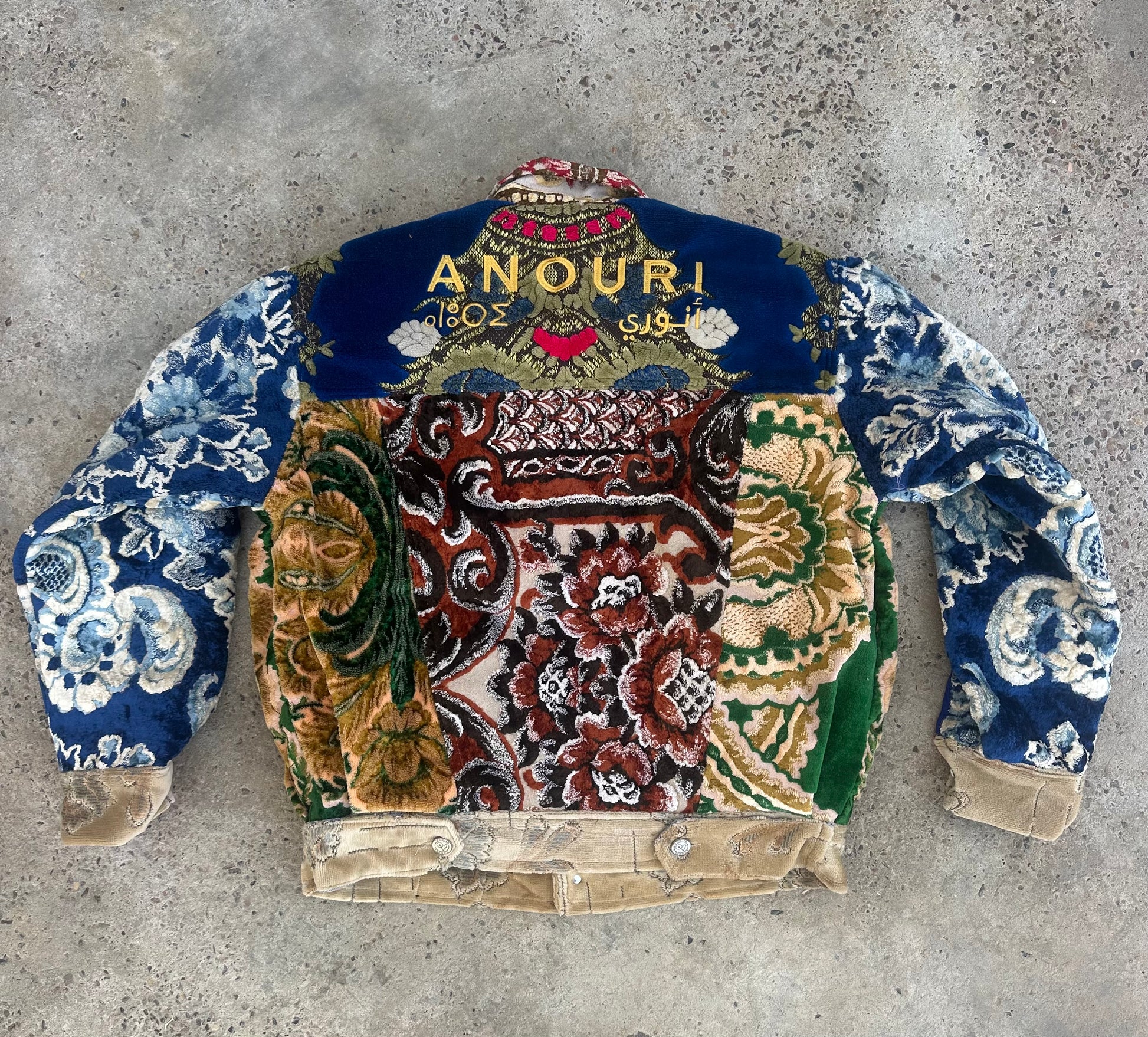 Moroccan hand made Patchwork with unique design carpet Jacket UNISEX