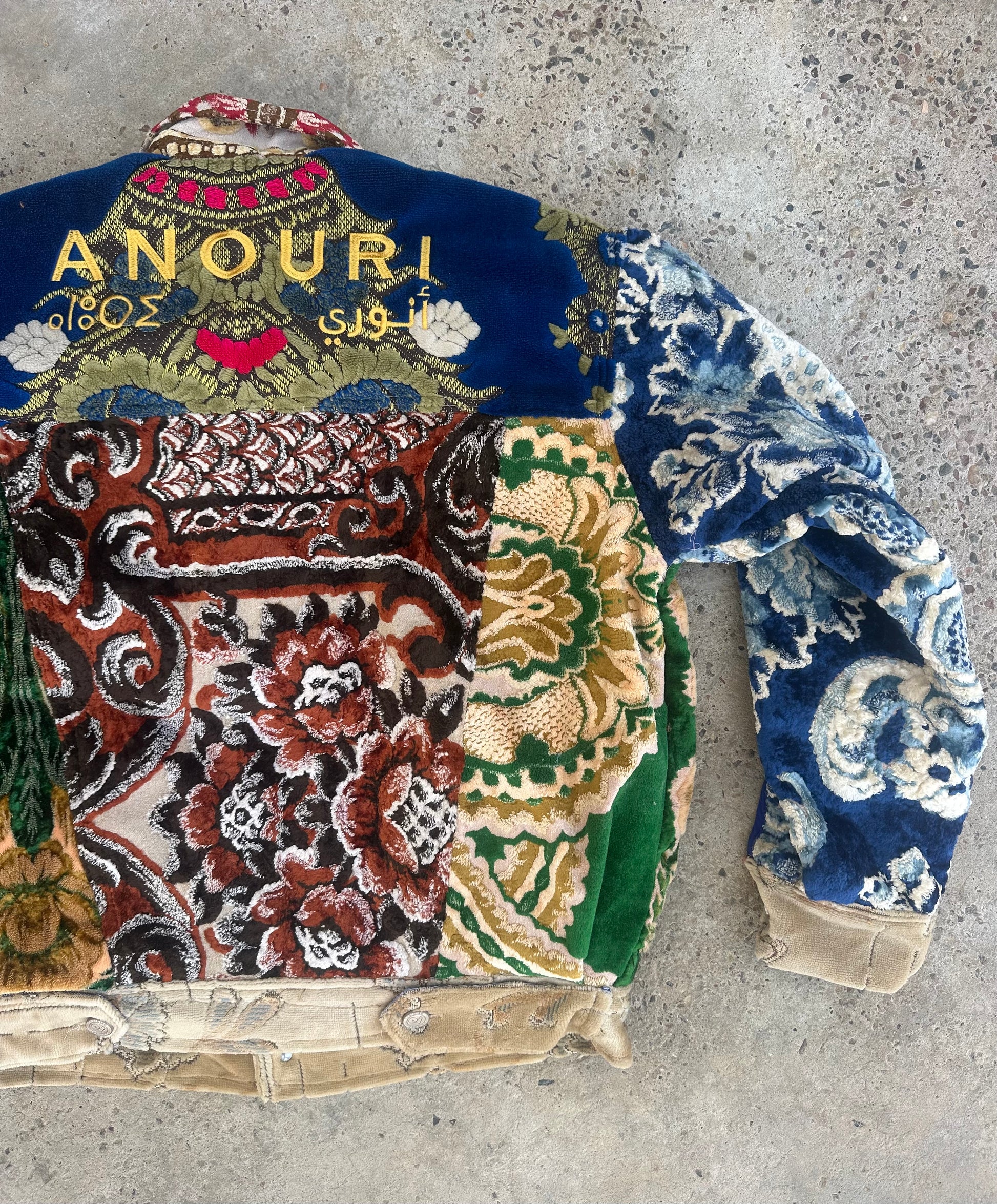 Moroccan hand made Patchwork with unique design carpet Jacket UNISEX